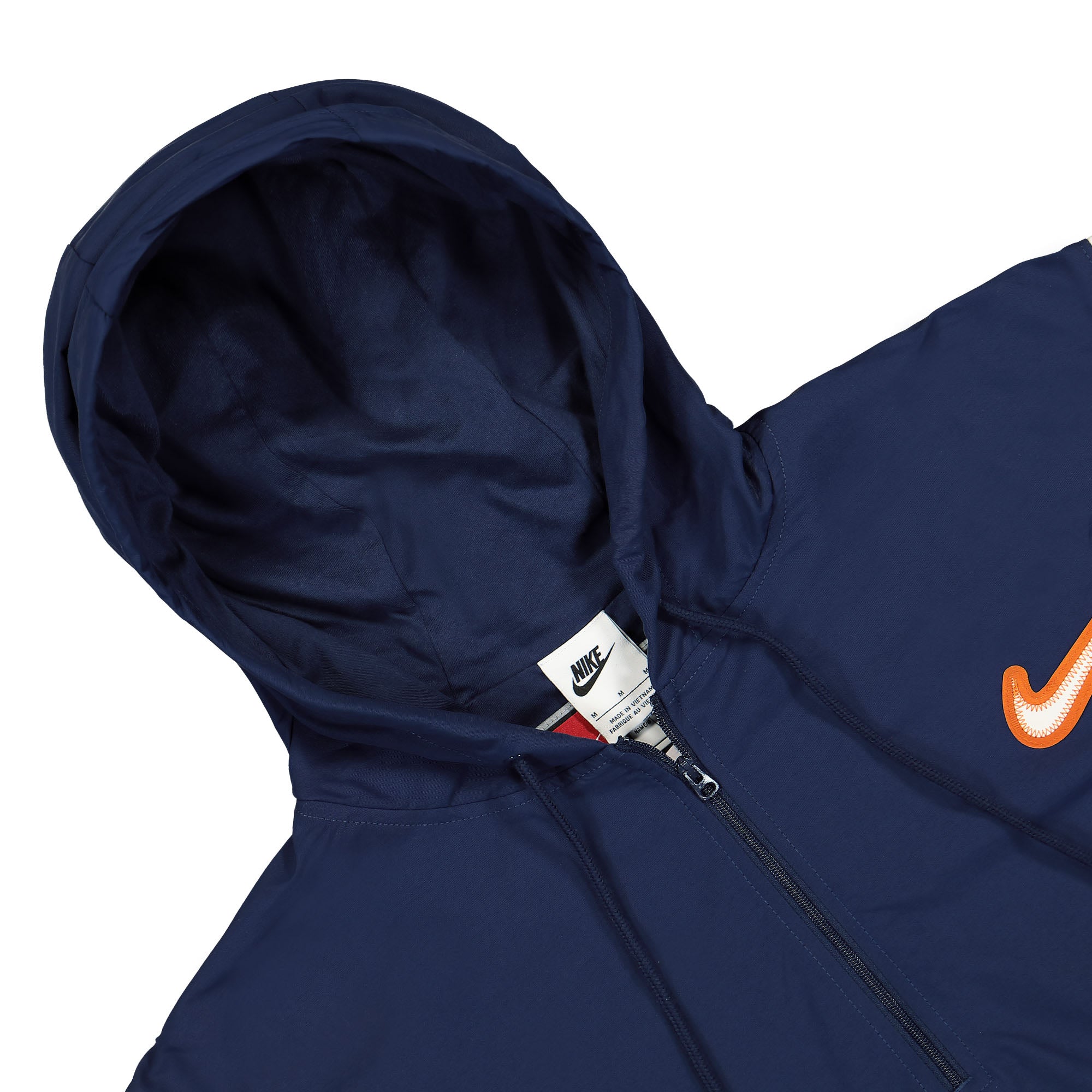 Nike Authentic Woven Hoodie Midnight Navy Hoodies Close-up | Overkill