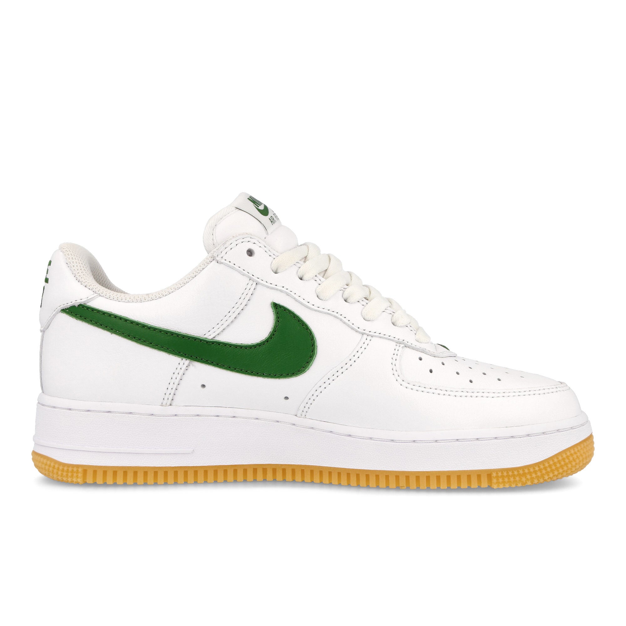 Nike Air Force 1 Low Retro QS White-Forest Green - Gum Yellow Low Top Sneakers Silhouette | Overkill