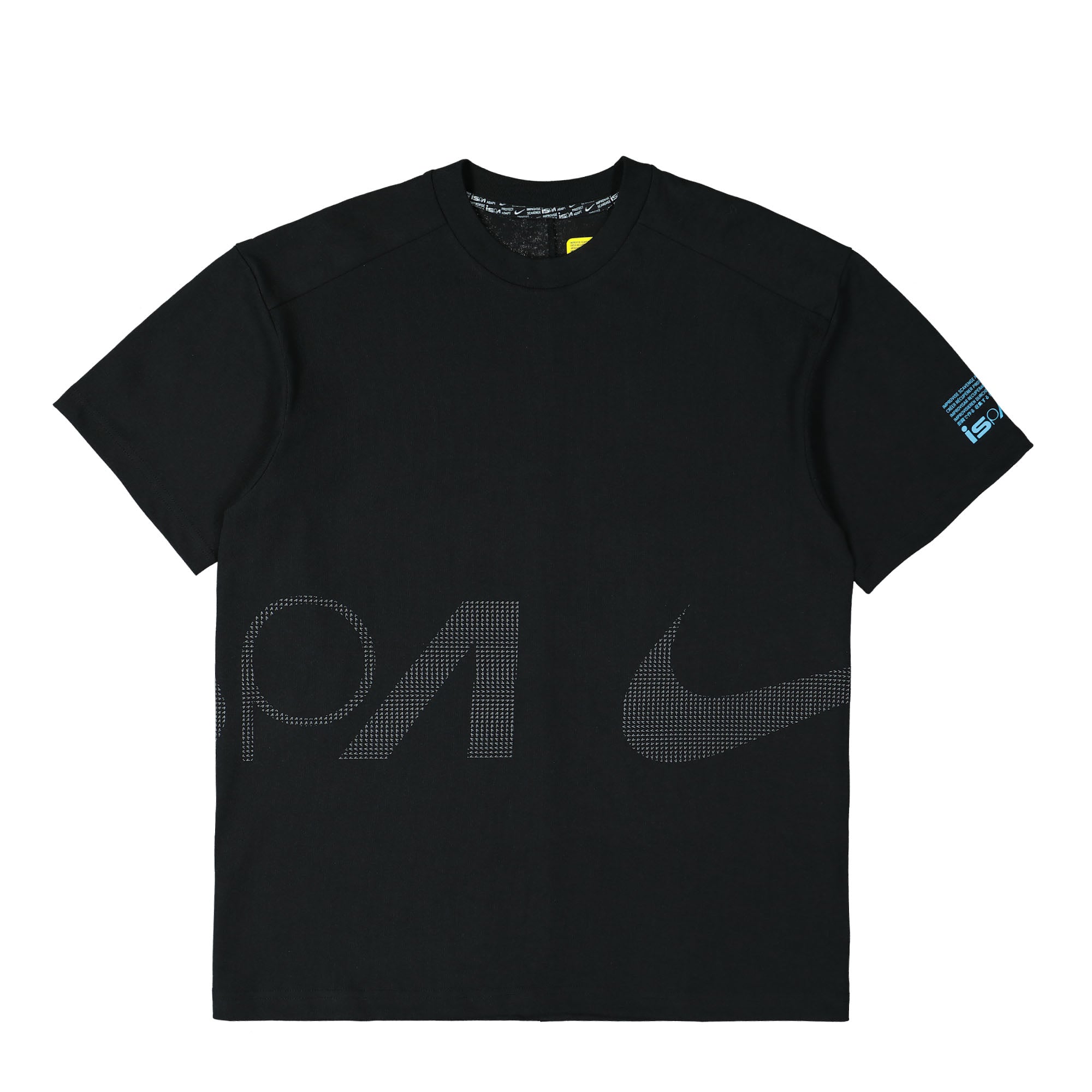 Nike ISPA Short Sleeve T-Shirt Black / Baltic Blue / Iron Grey T-Shirts FD7856 010 | Overkill