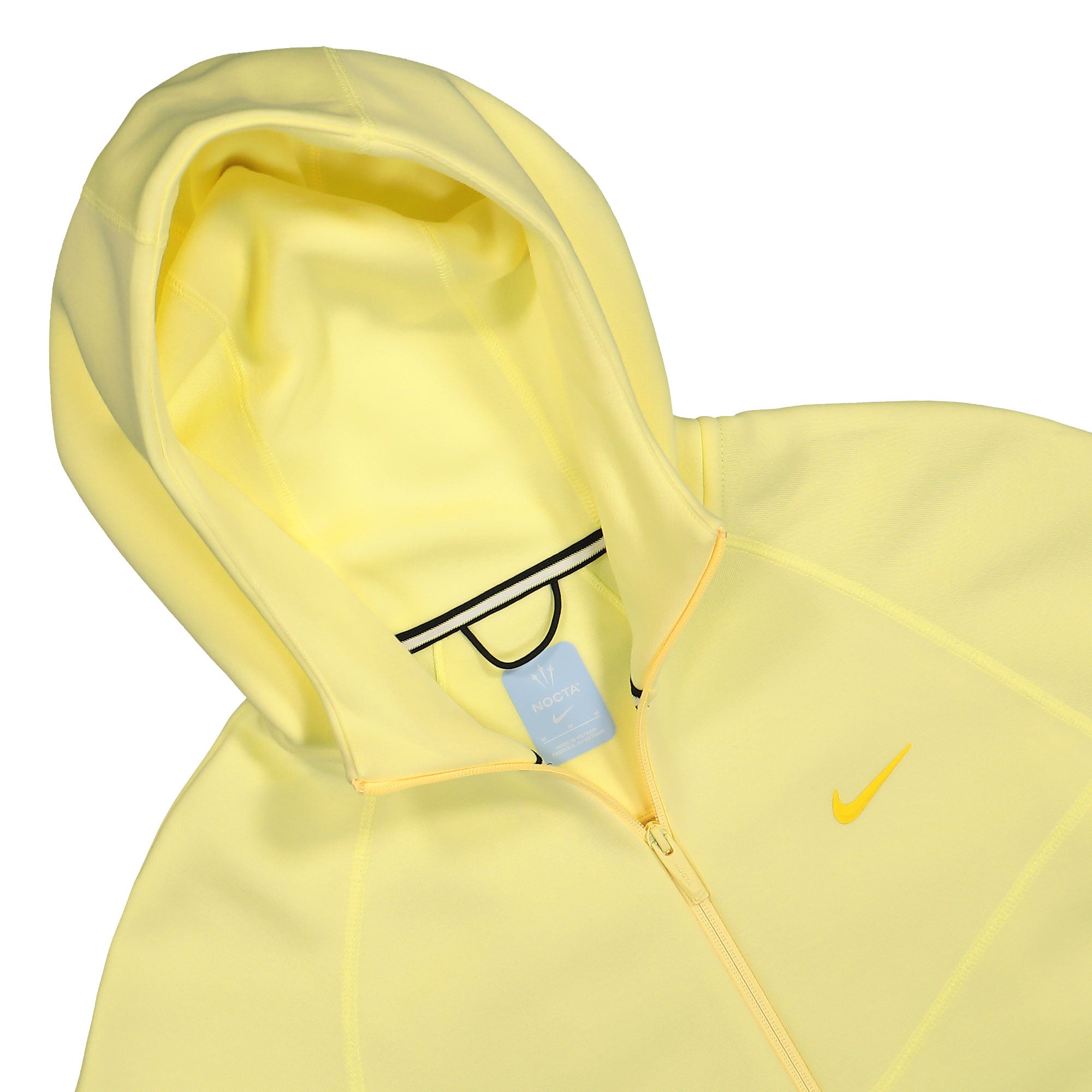 Nike NRG Tech Fleece Full Zip Hoodie Citron Tint / Vivid Sulfur Hoodies Close-up | Overkill