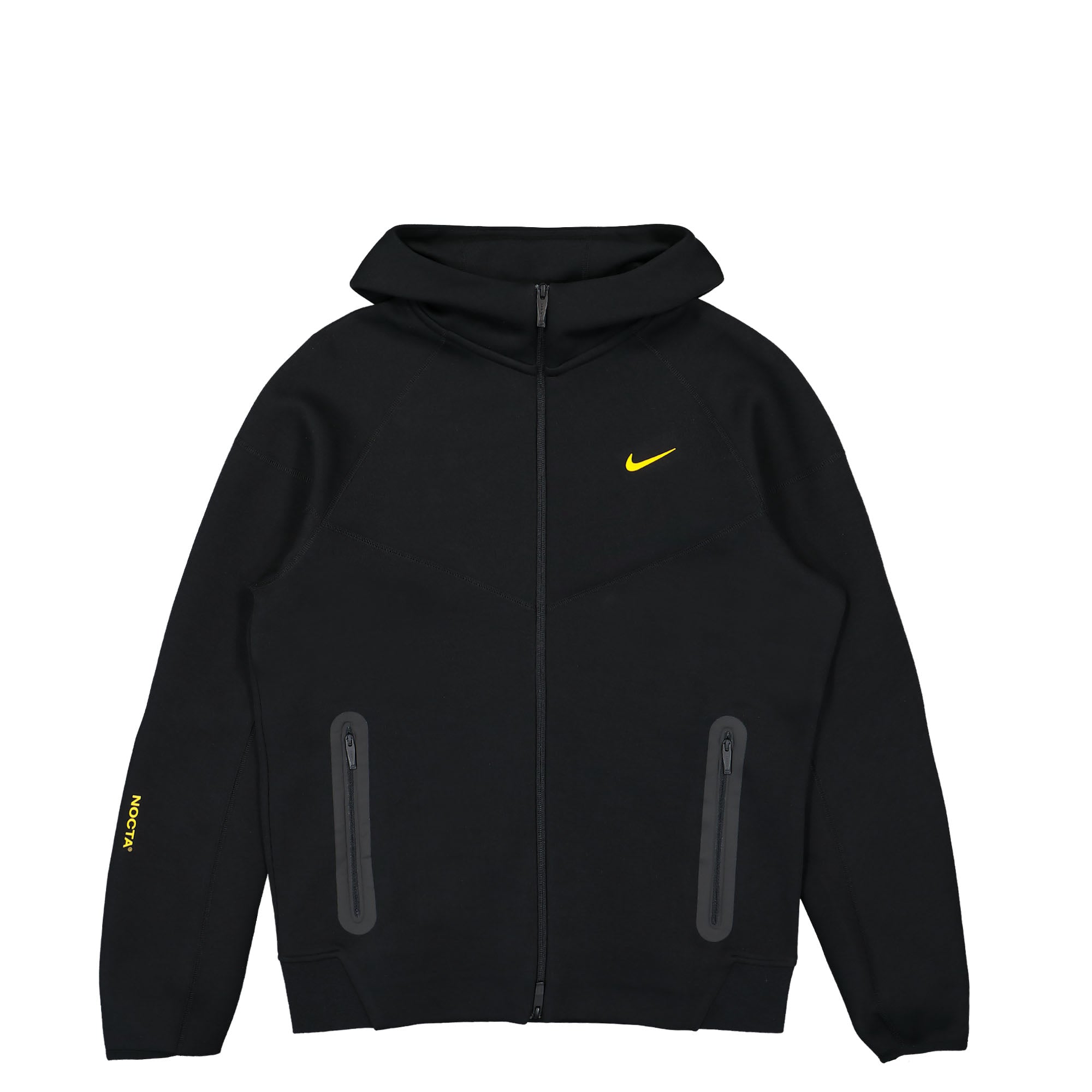 Nike NOCTA x Nike Tech Fleece Full-Zip Hoodie Black / University Gold Hoodies FD8453 010 | Overkill