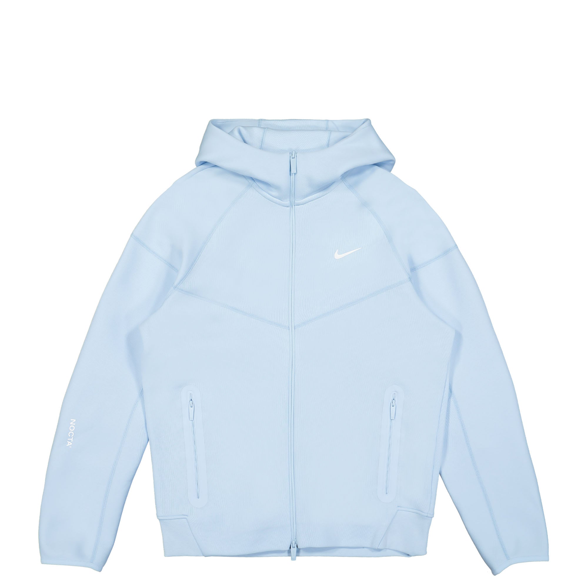 Nike NOCTA x Nike Tech Fleece Full-Zip Hoodie Cobalt Tint / White Hoodies FD8453 428 | Overkill