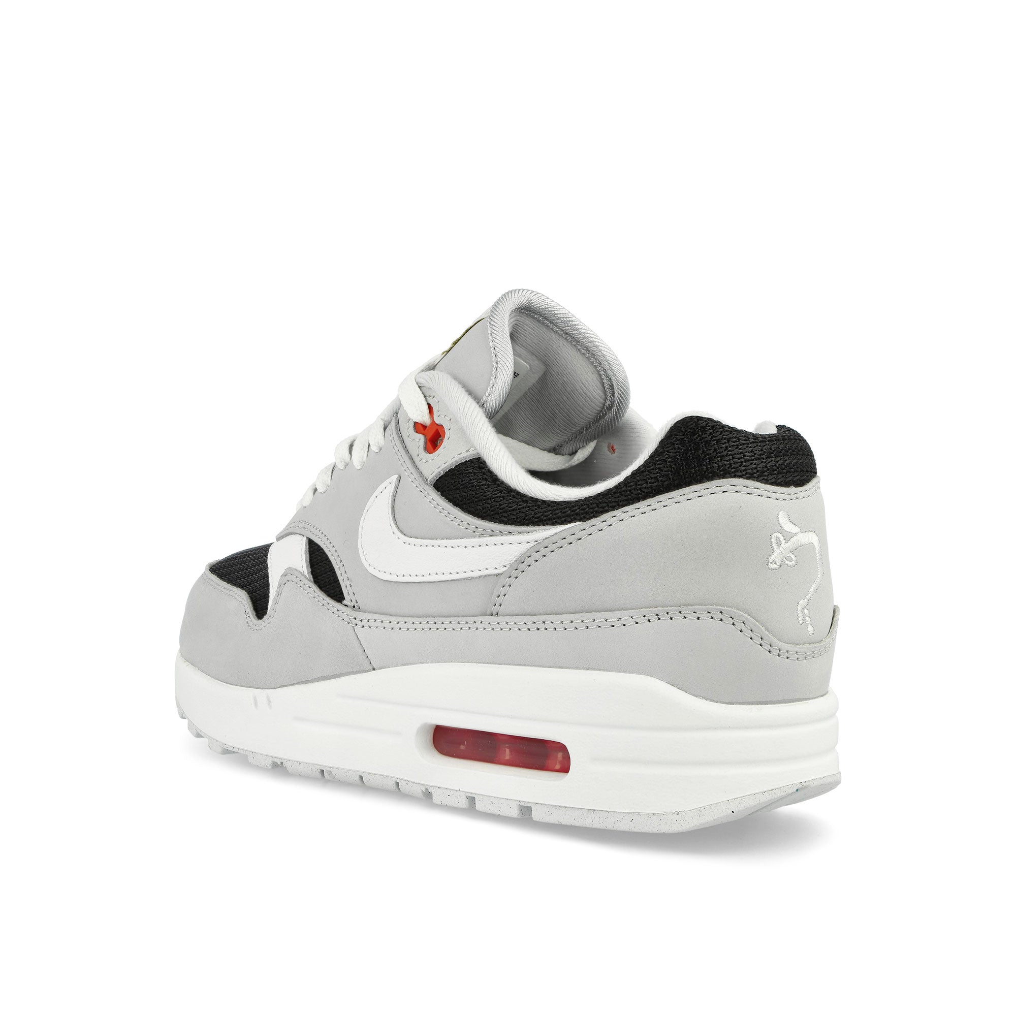 Nike Air Max 1 Premium Pure Platinum / White - Black - Sport Red Low Top Sneakers Material | Overkill