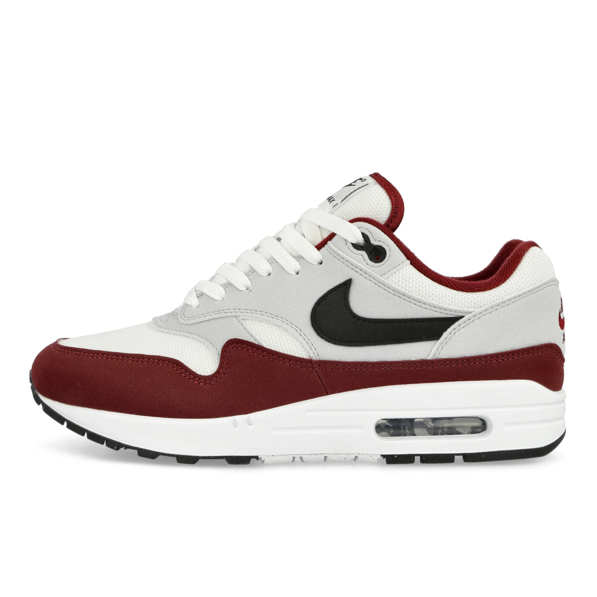 Nike Air Max 1 White / Black - Dark Team Red - Pure Platinut Low Top Sneakers FD9082 106 | Overkill