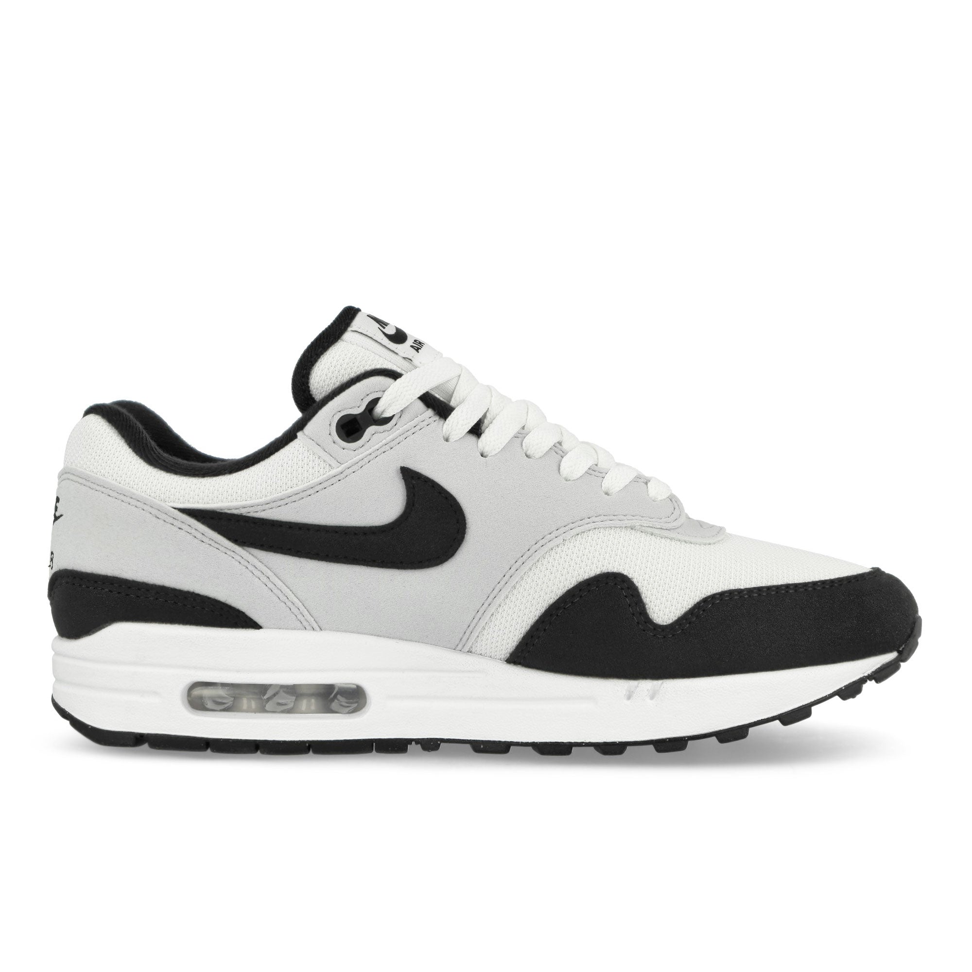 Nike Air Max 1 White / Black - Pure Platinum Low Top Sneakers Silhouette | Overkill