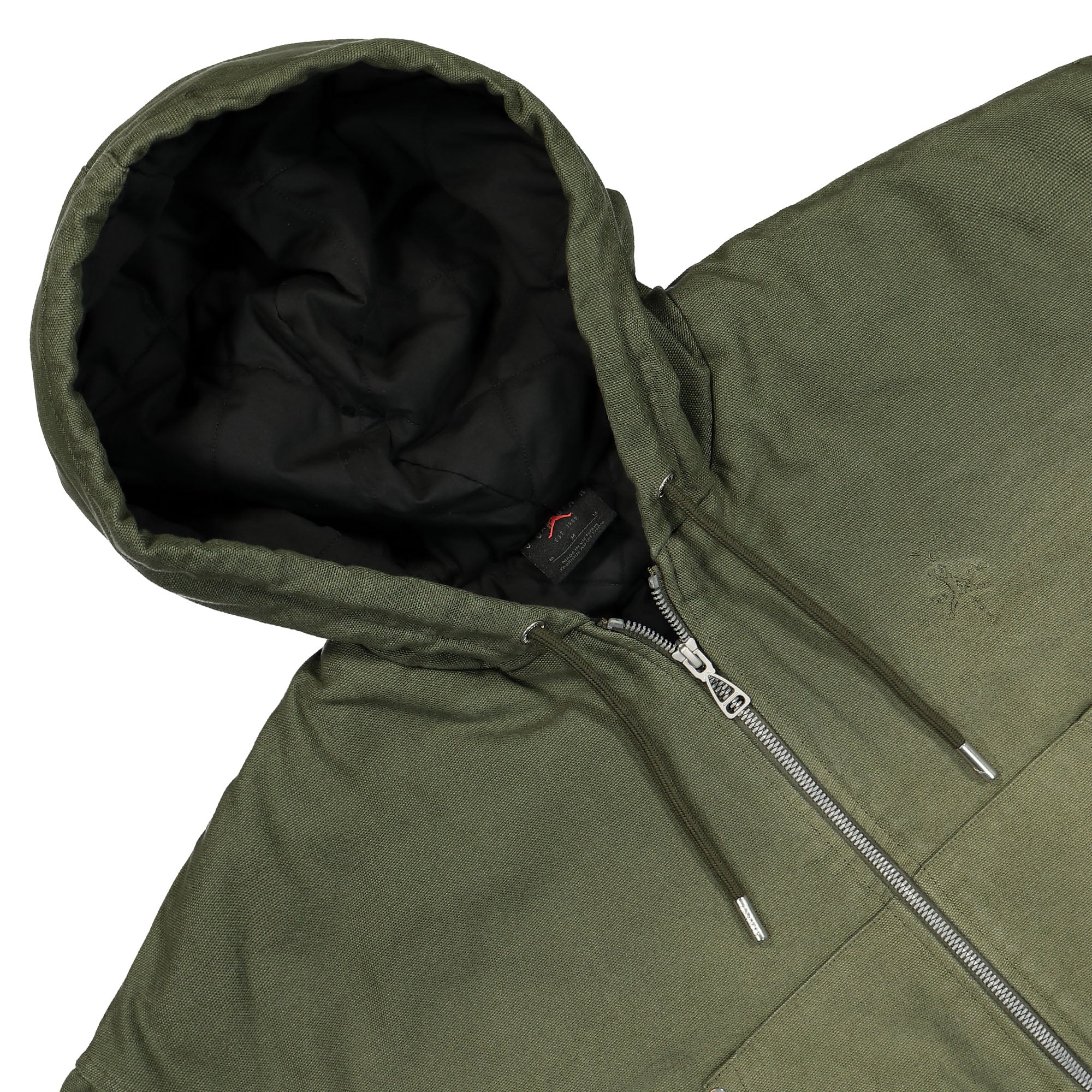 Jordan W Canvas Jacket Cargo Khaki Jackets Close-up | Overkill