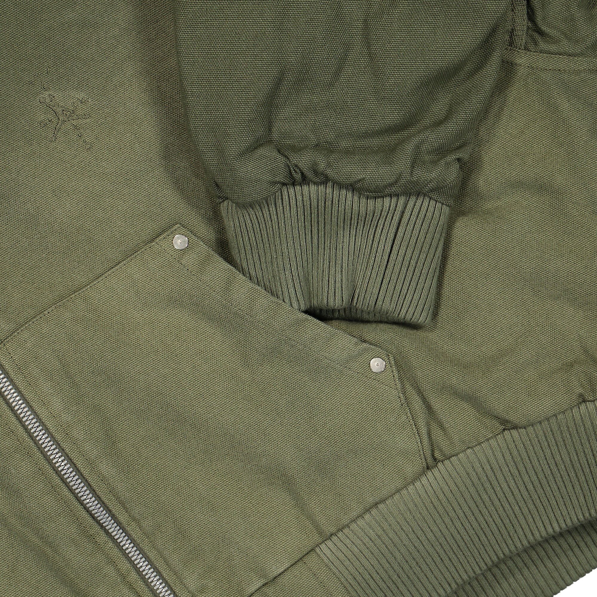 Jordan W Canvas Jacket Cargo Khaki Jackets Detailfoto | Overkill