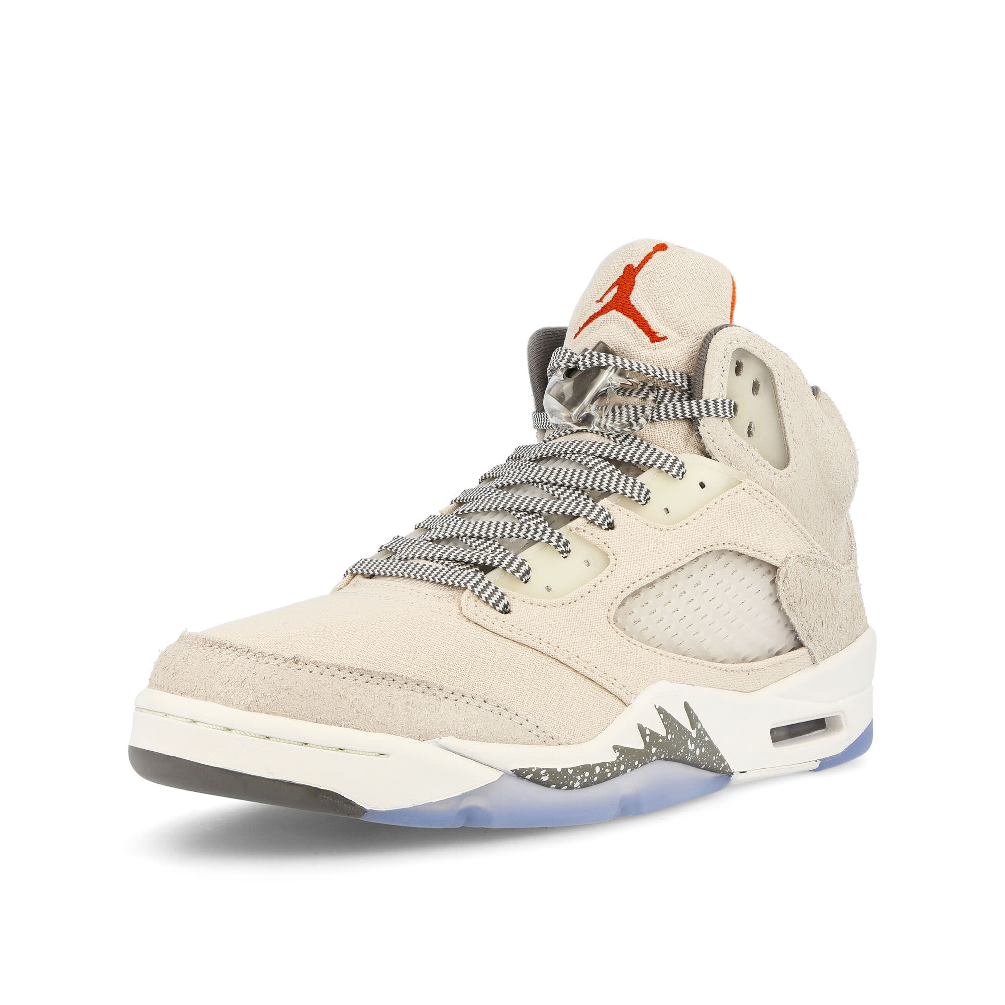 Jordan Air Jordan 5 Retro SE Craft Light Orewood Brown / Safety Orange - Flat Pewter Sneakers Close Up | Overkill