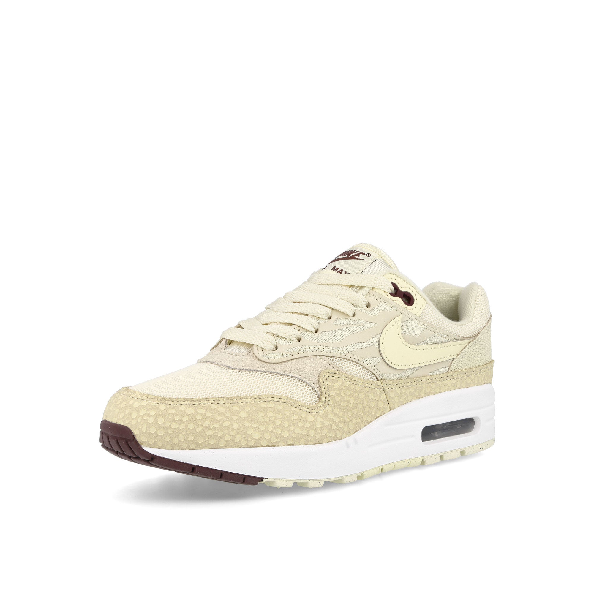 Nike Wmns Air Max 1 87 Coconut Milk-Alabaster Low Top Sneakers Close Up | Overkill