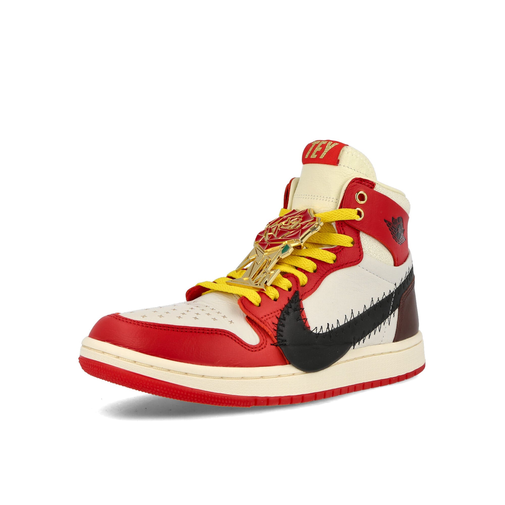 Jordan 1 High Zoom CMFT 2 SP Gym Red / Black-Summit White-Earth Sneakers Close Up | Overkill