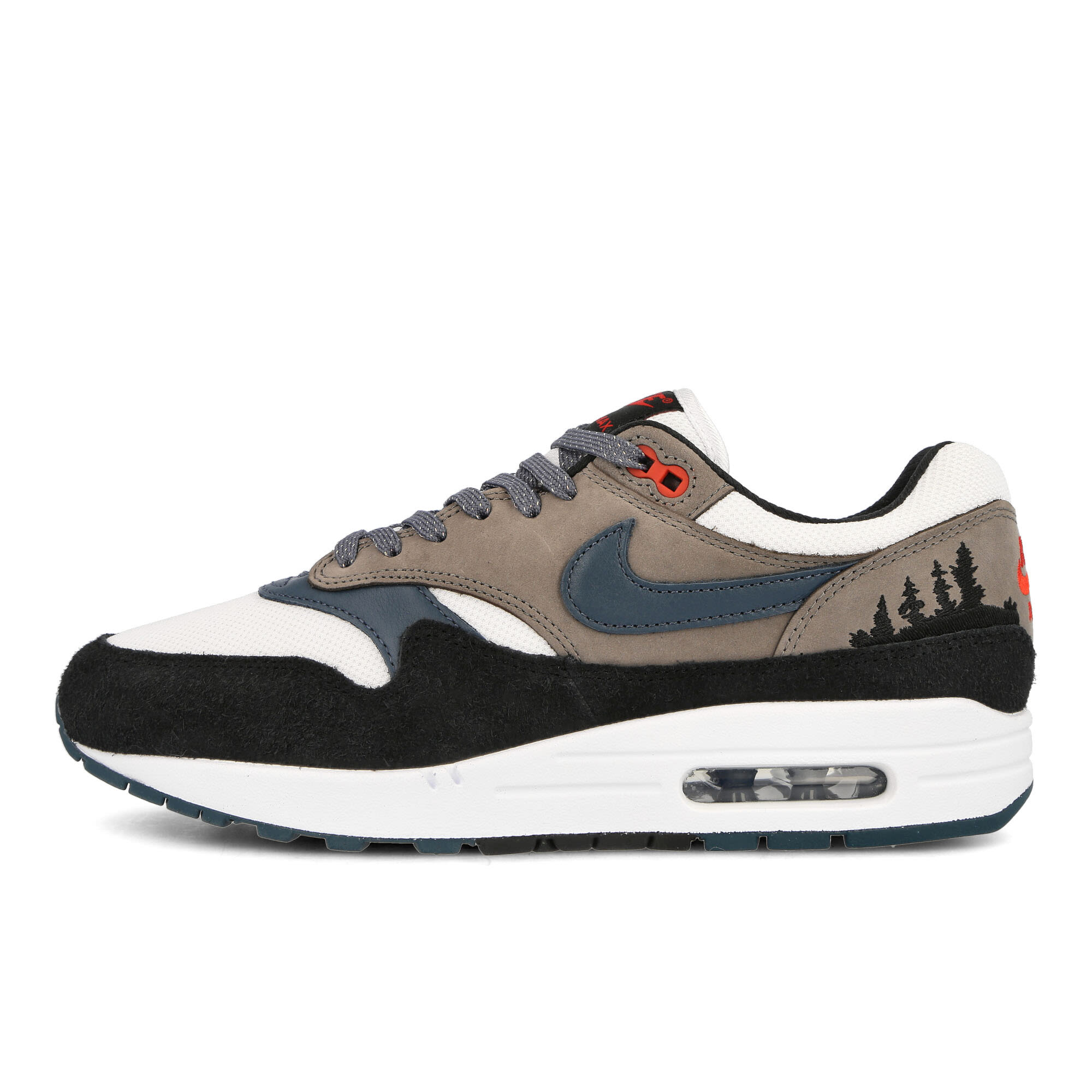 Nike Air Max 1 PRM White-Slate Blue - Black Low Top Sneakers FJ0698 100 | Overkill