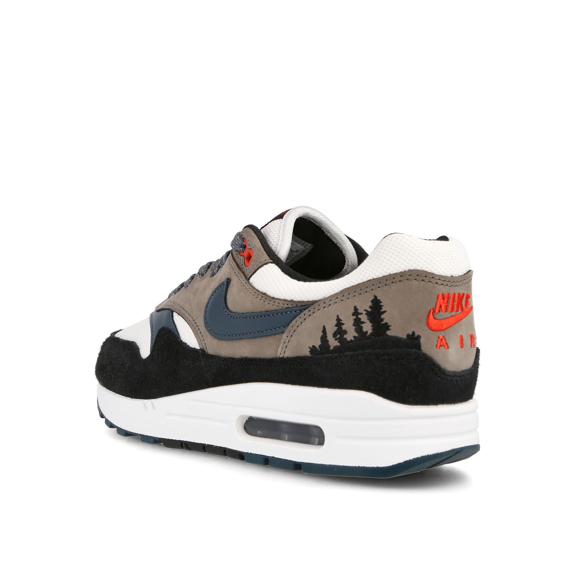Nike Air Max 1 PRM White-Slate Blue - Black Low Top Sneakers Material | Overkill
