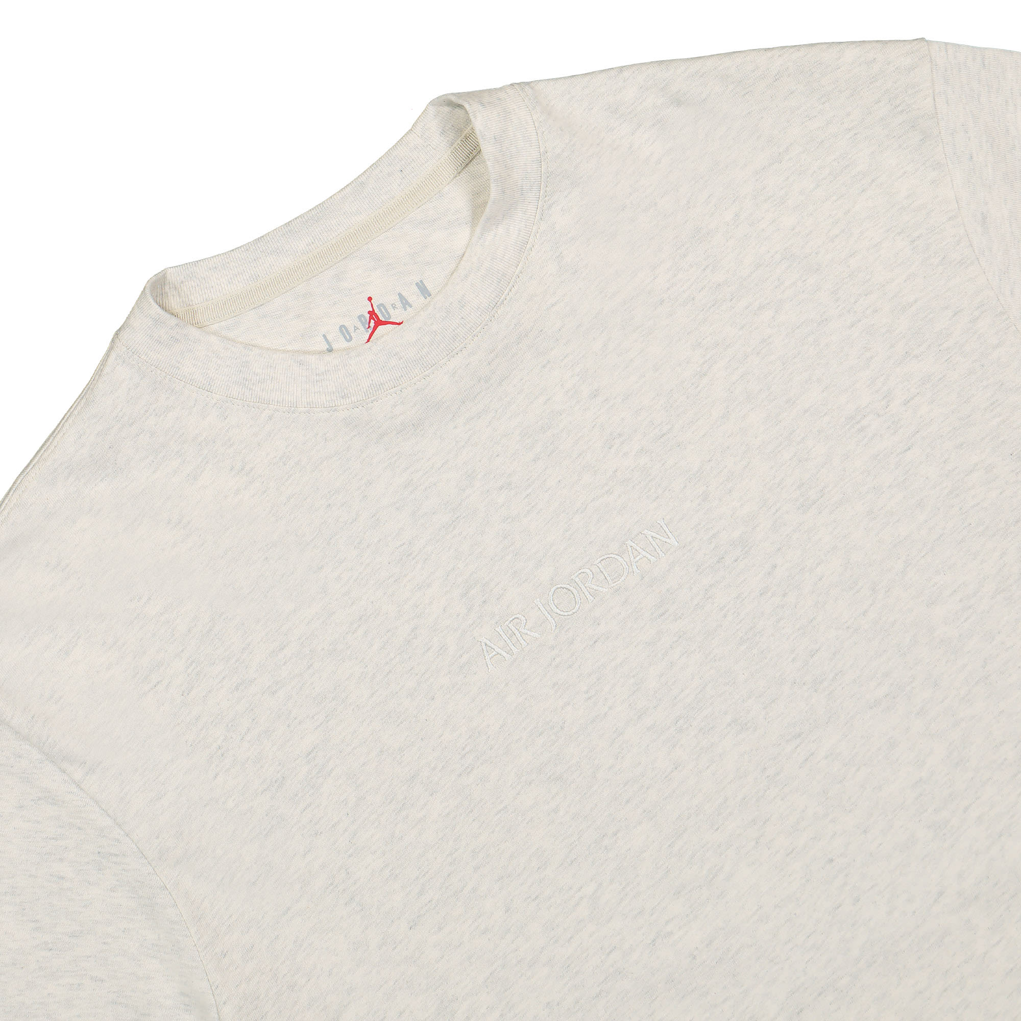 Jordan Air Jordan Wordmark Long Sleeve Tee Oatmeal Heather Longsleeves Close-up | Overkill