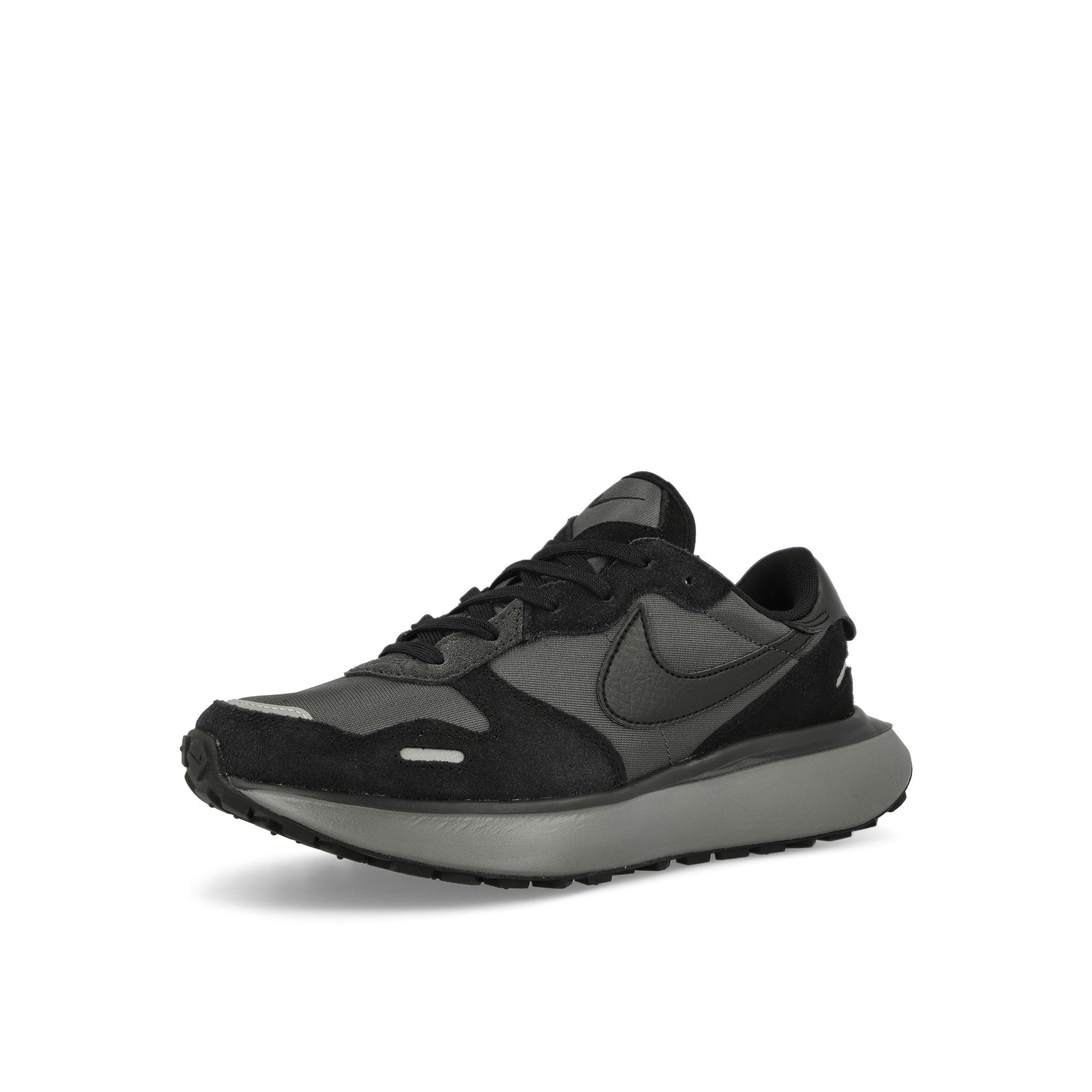 Nike W Phoenix Waffle Anthracite / Black - Off Noir / Smoke Grey Low Top Sneakers Close Up | Overkill