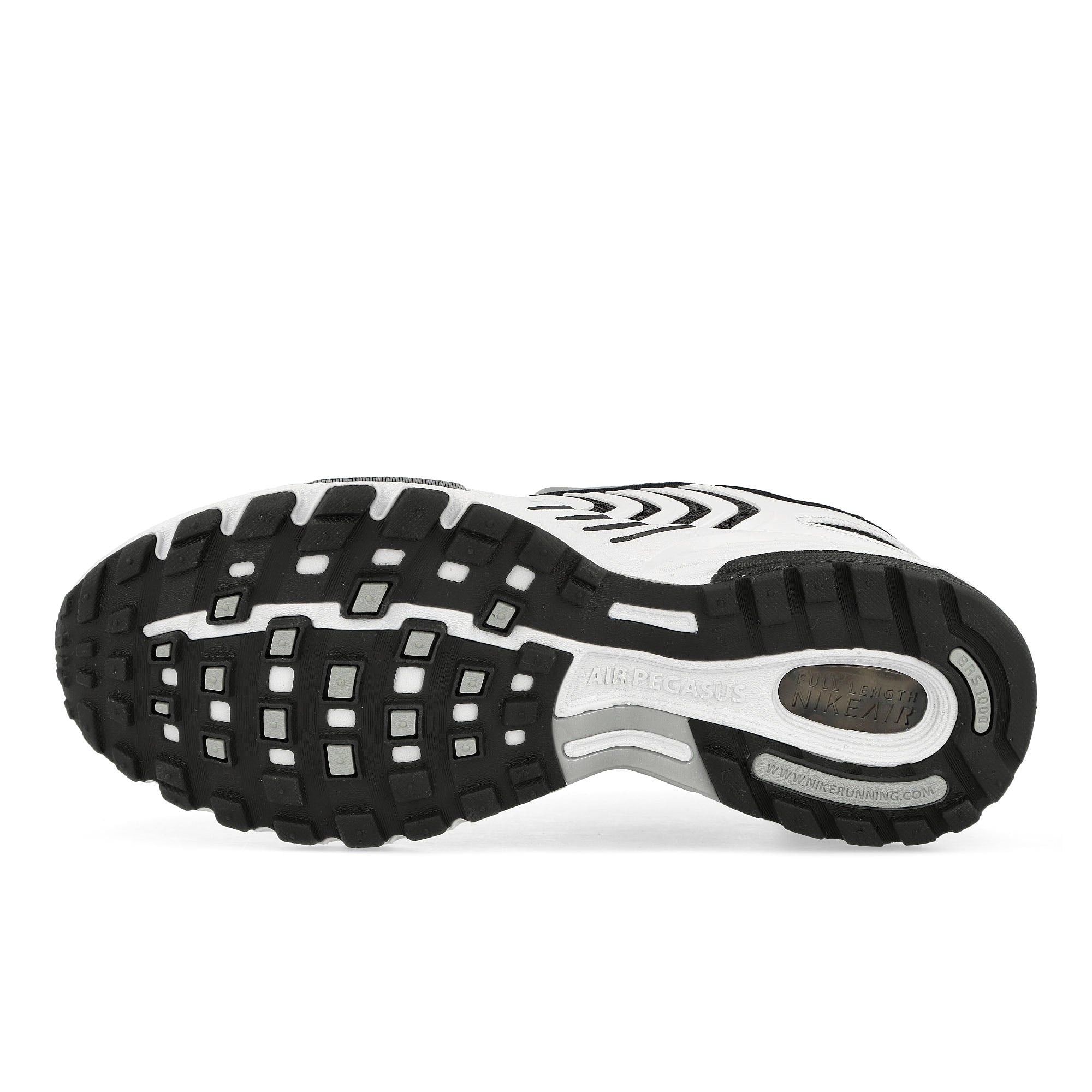 Nike Air Pegasus 2005 White / Metallic Silver - Black Low Top Sneakers Detail View 1 | Overkill