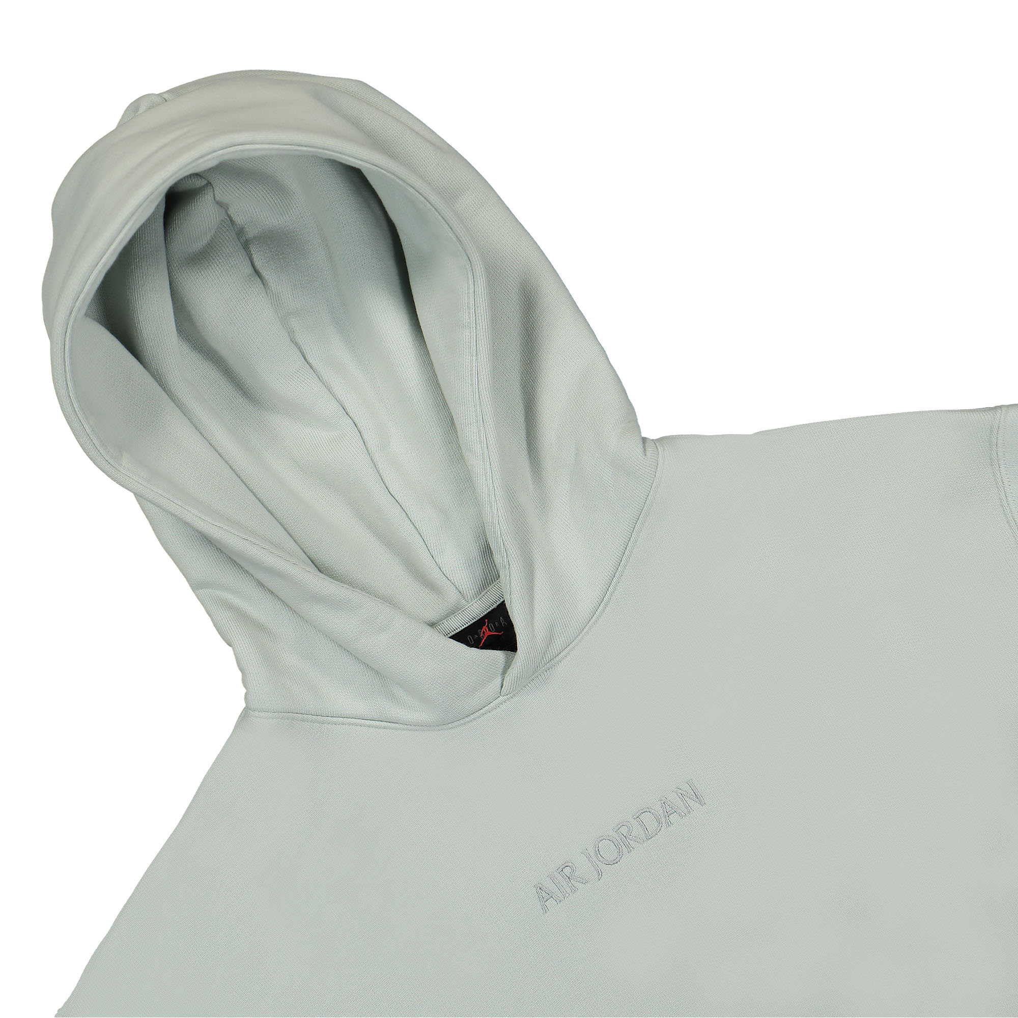 Jordan Air Jordan Wordmark Fleece Hoodie Light Silver Hoodies Close-up | Overkill
