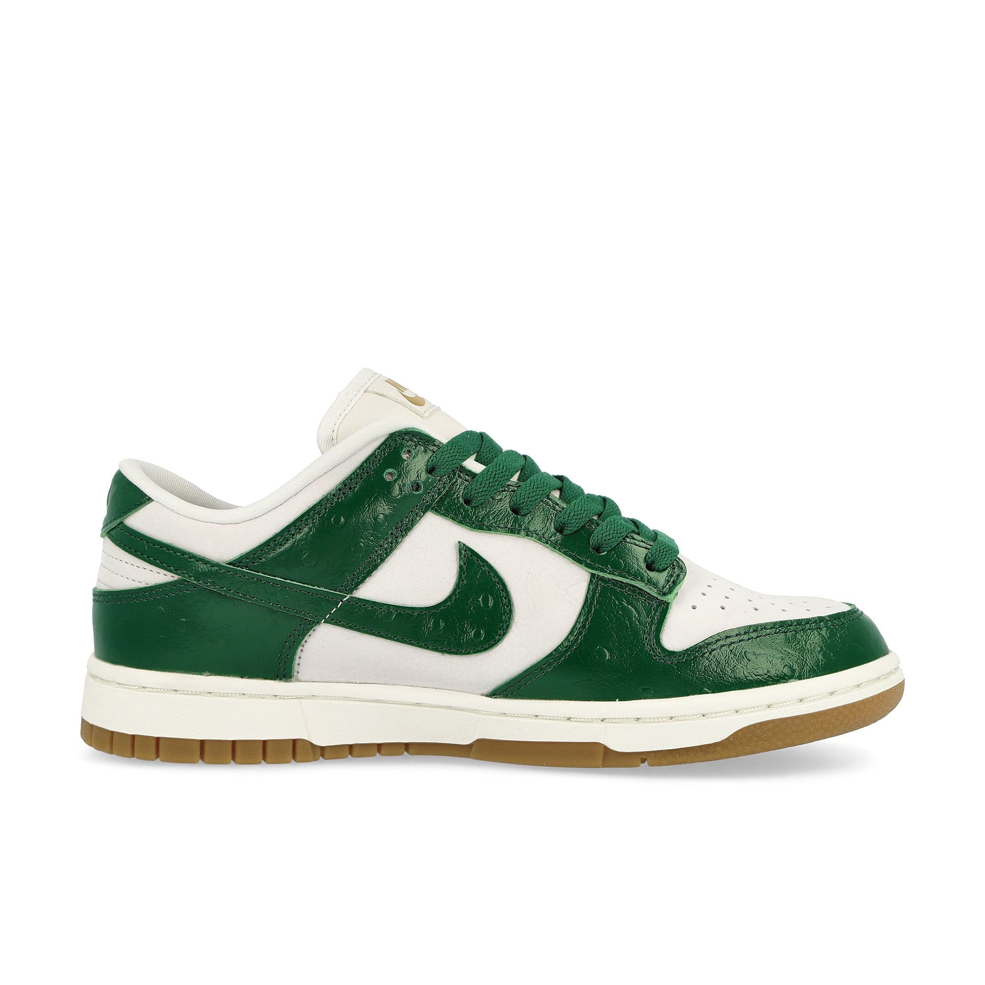 Nike W Dunk Low LX Phantom / Gorge Green - Sail - Metallic Gold Low Top Sneakers Silhouette | Overkill