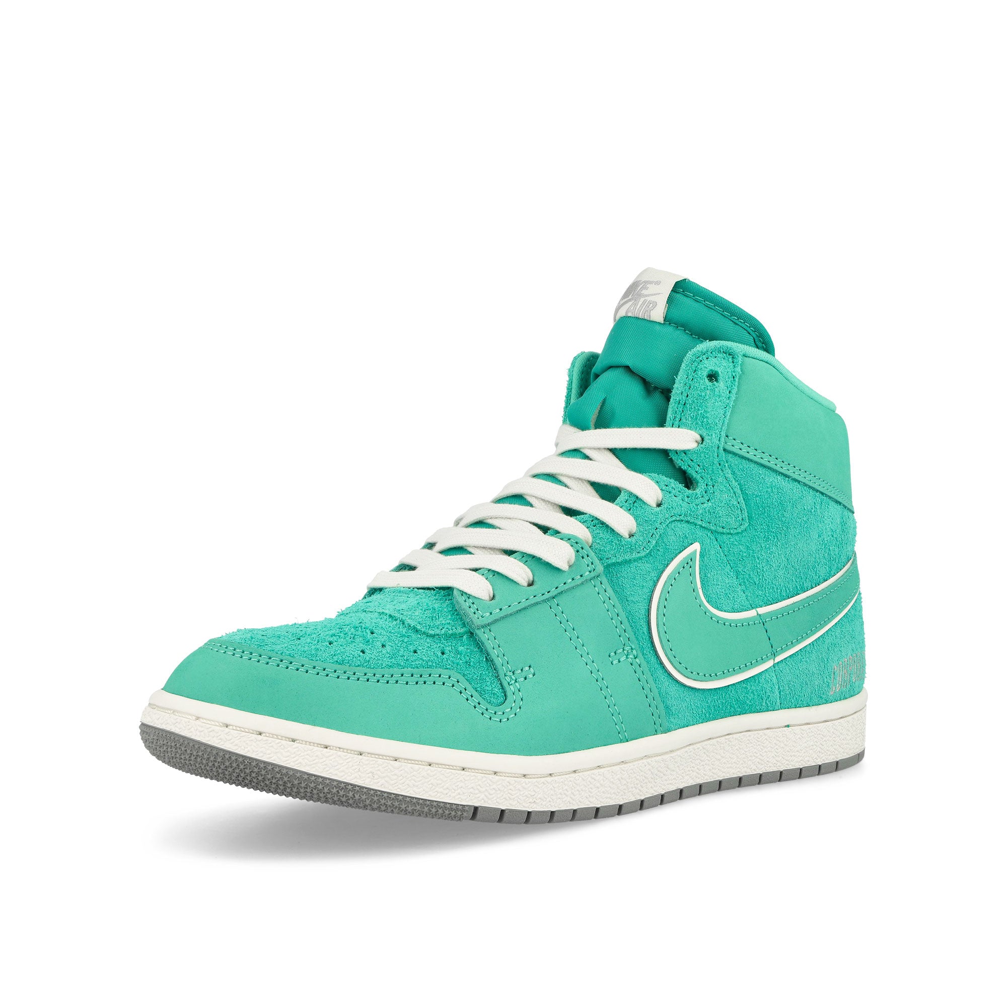 Jordan Corporate x Air Ship PE SP Light Menta / Metallic Silver Sneakers Close Up | Overkill
