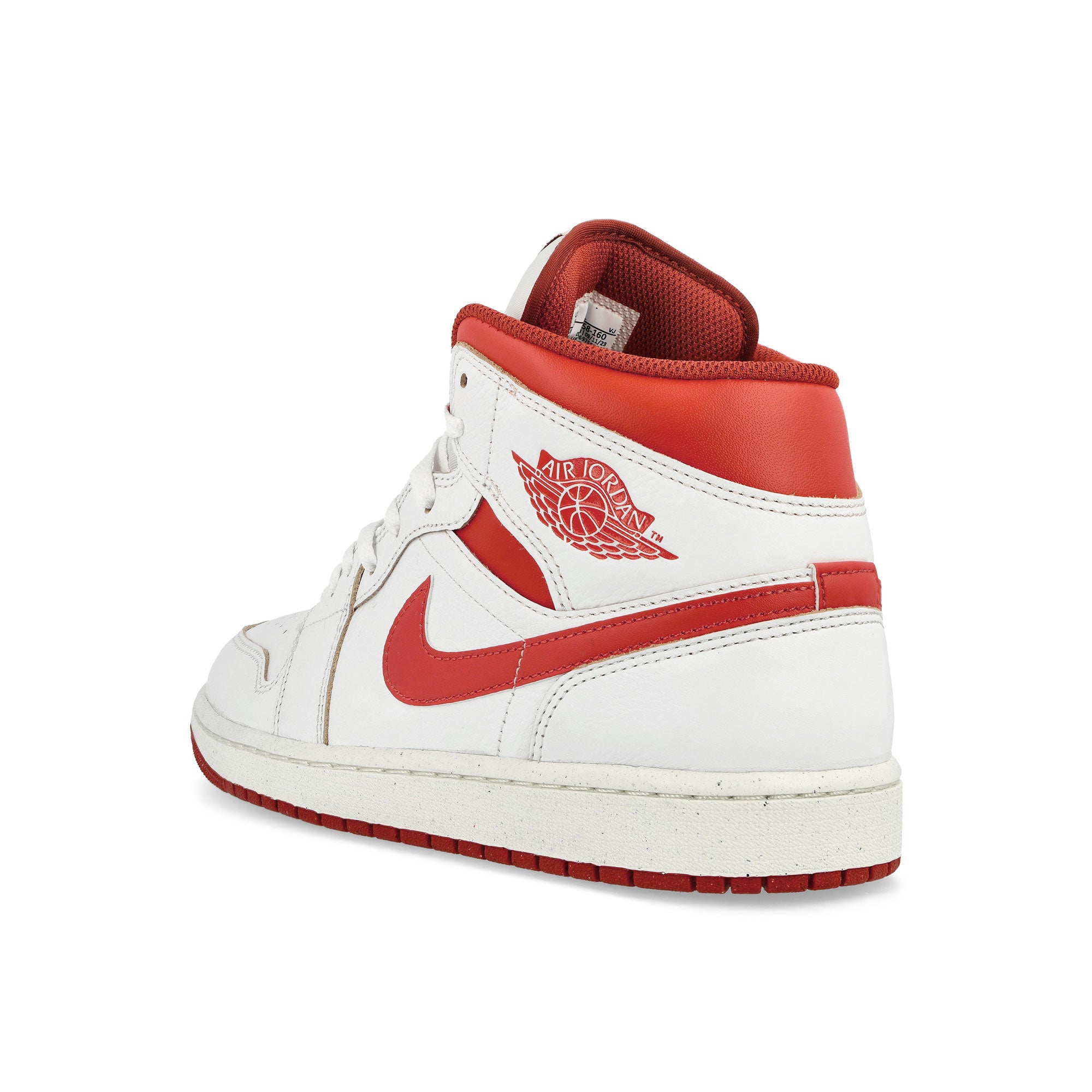 Jordan Air Jordan 1 Mid SE White / Lobster - Dune Red - Sail Mid Top Sneakers Material | Overkill