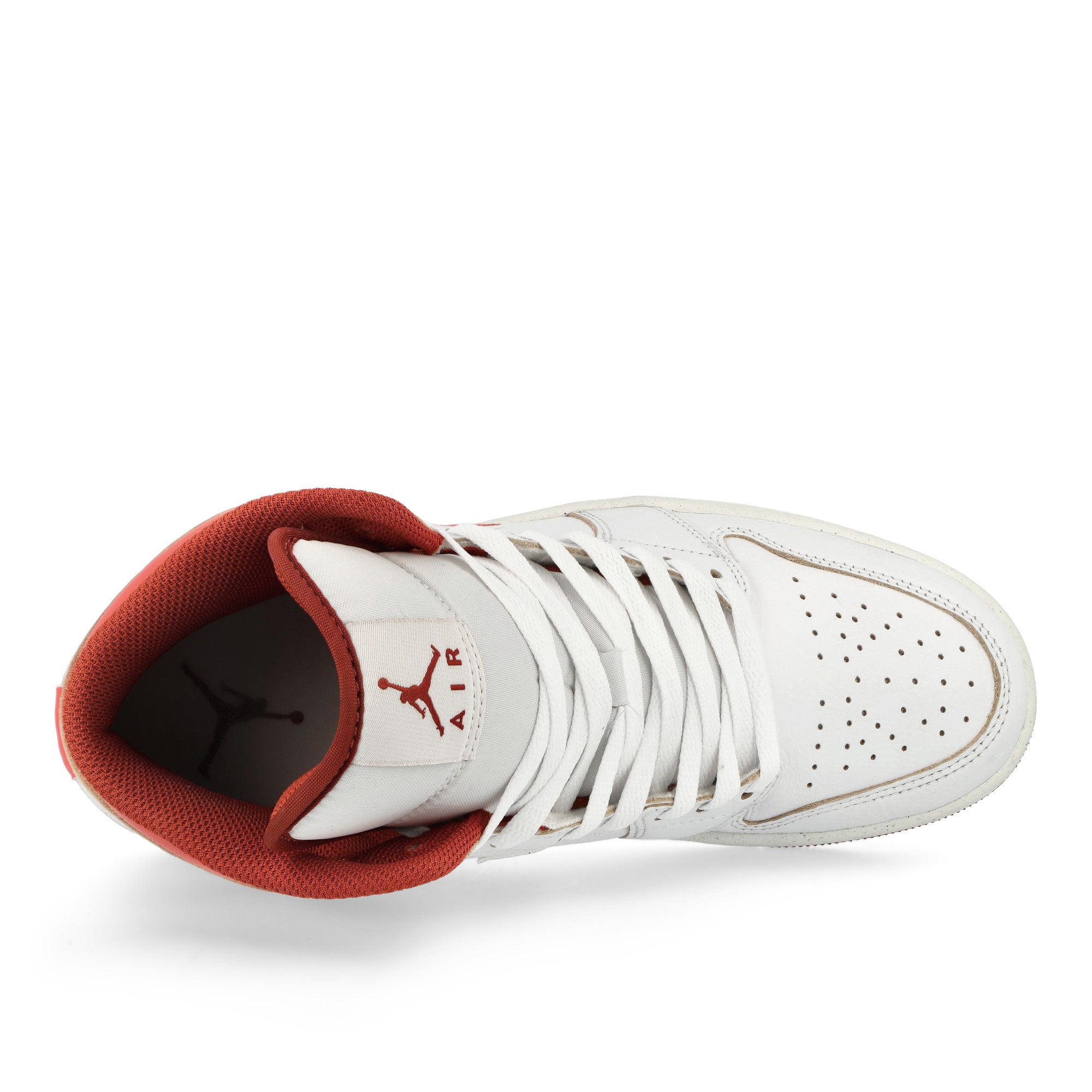 Jordan Air Jordan 1 Mid SE White / Lobster - Dune Red - Sail Mid Top Sneakers Detailfoto | Overkill