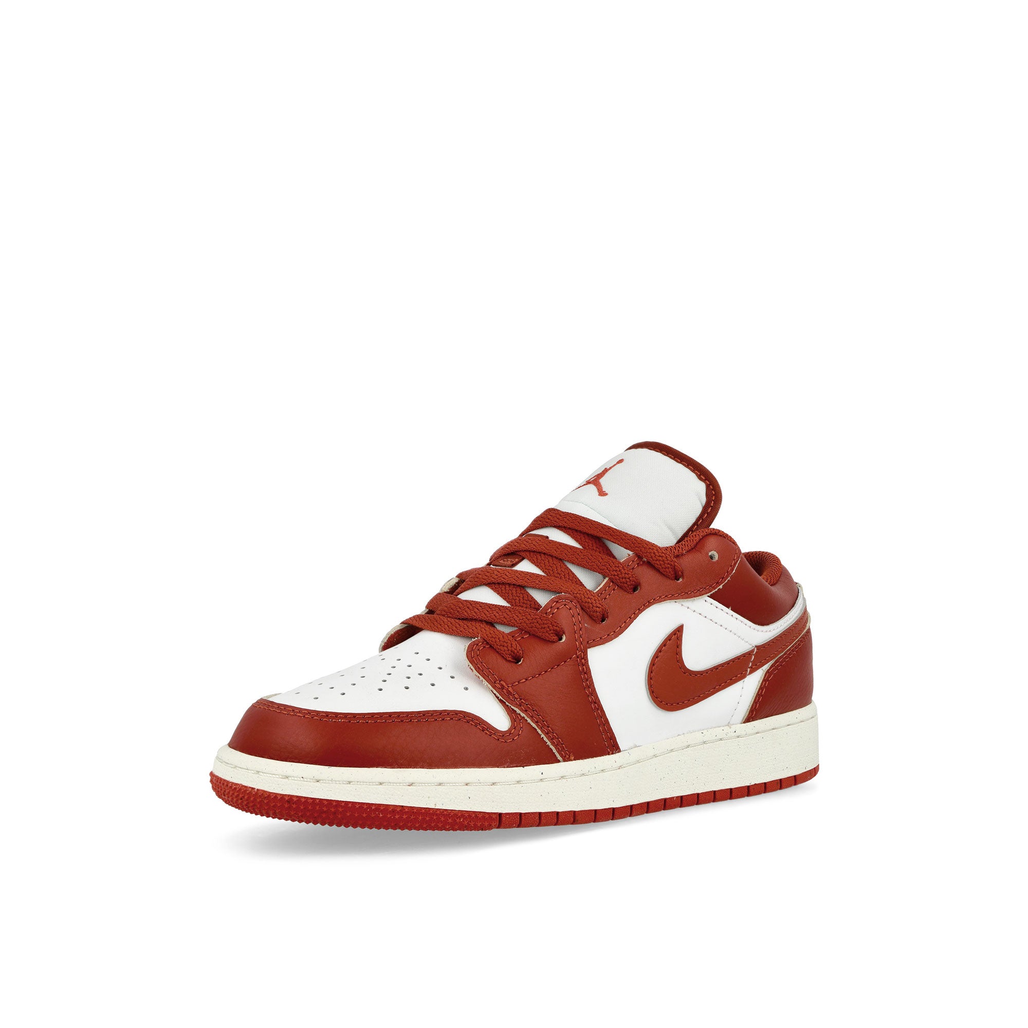 Jordan Air Jordan 1 Low SE GS White-Dune Red - Lobster-Sail Low Top Sneakers Close Up | Overkill