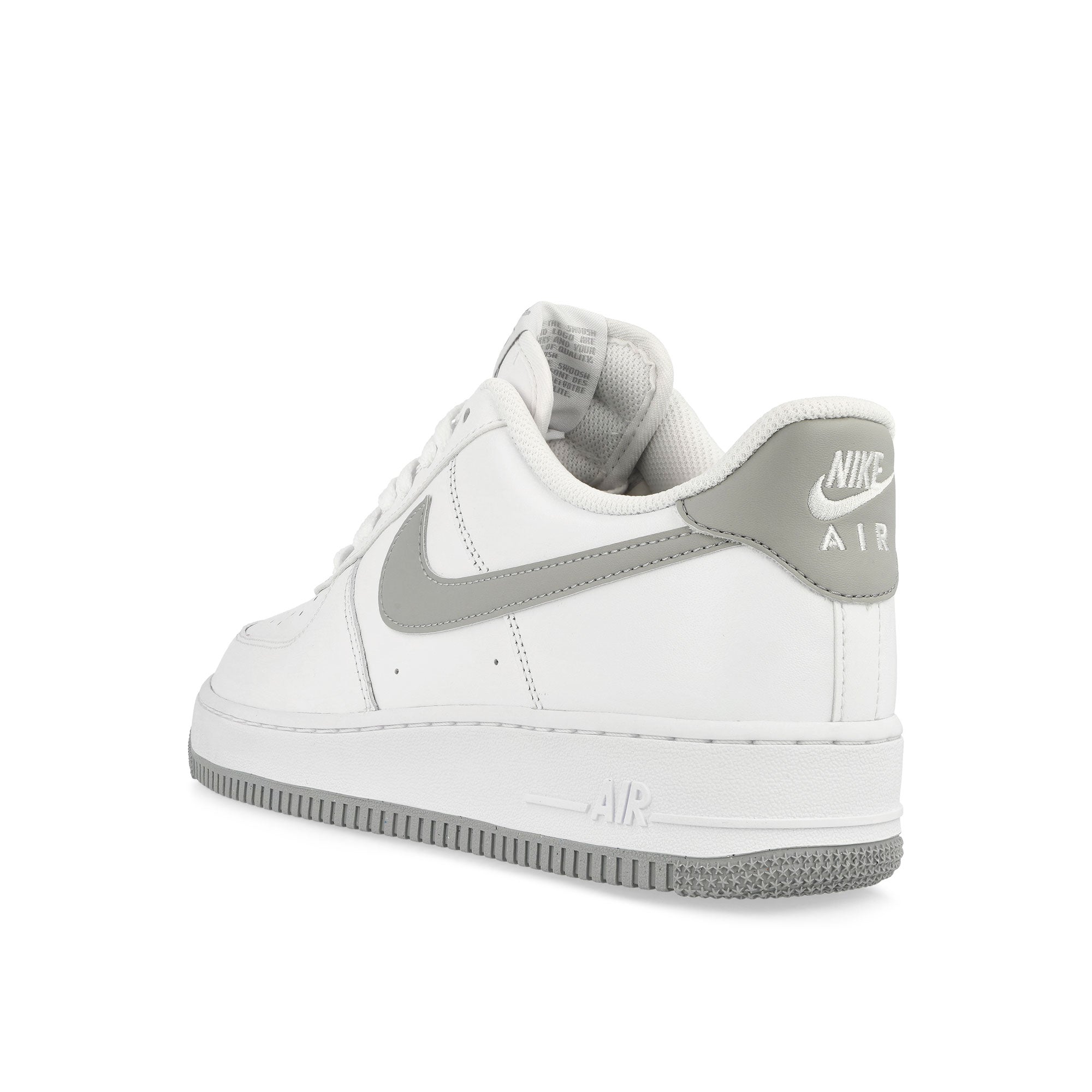 Nike Air Force 1 '07 White / Light Smoke Grey - White Low Top Sneakers Material | Overkill