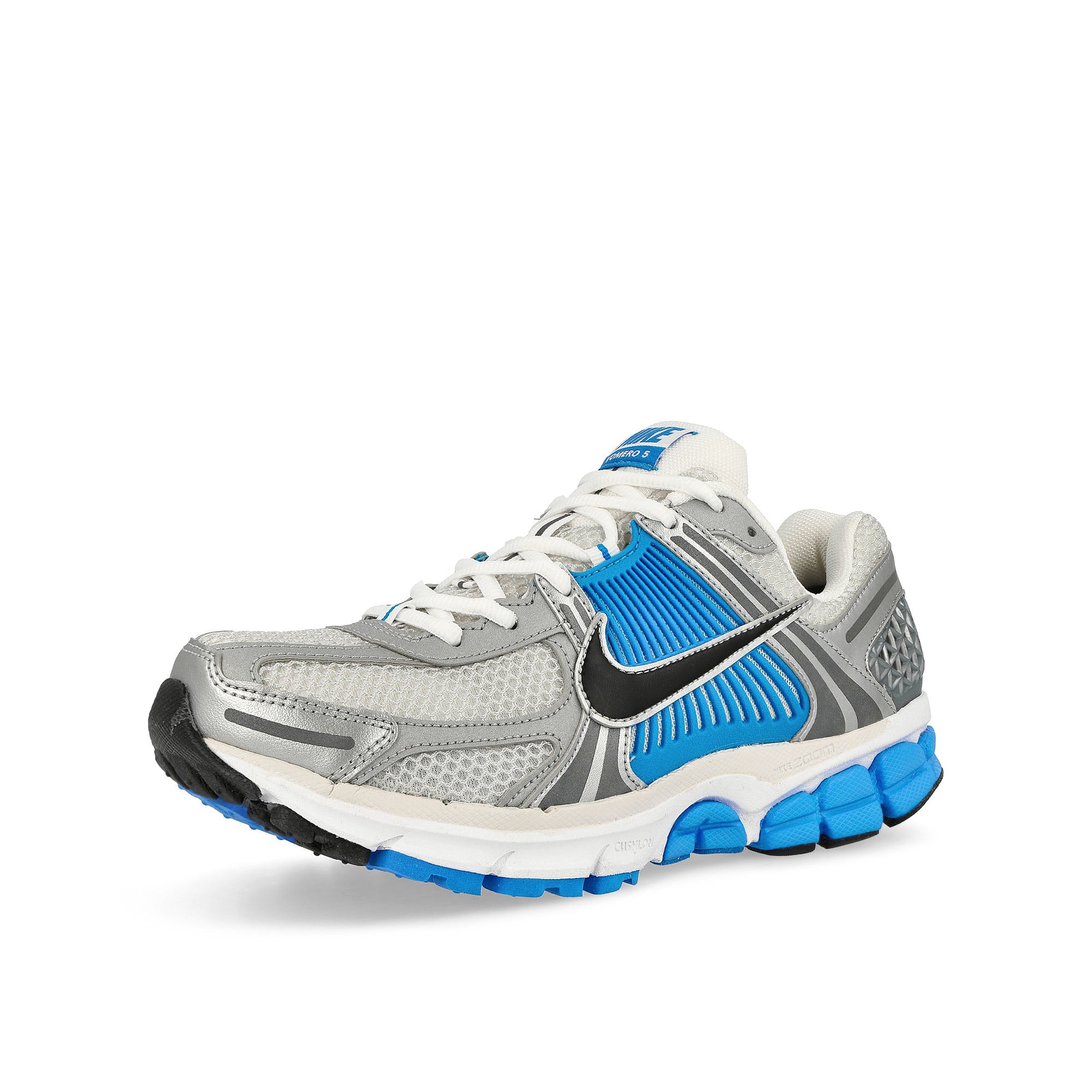 Nike Zoom Vomero 5 White / Black - Purple Platinum - Photo Blue Low Top Sneakers Close Up | Overkill