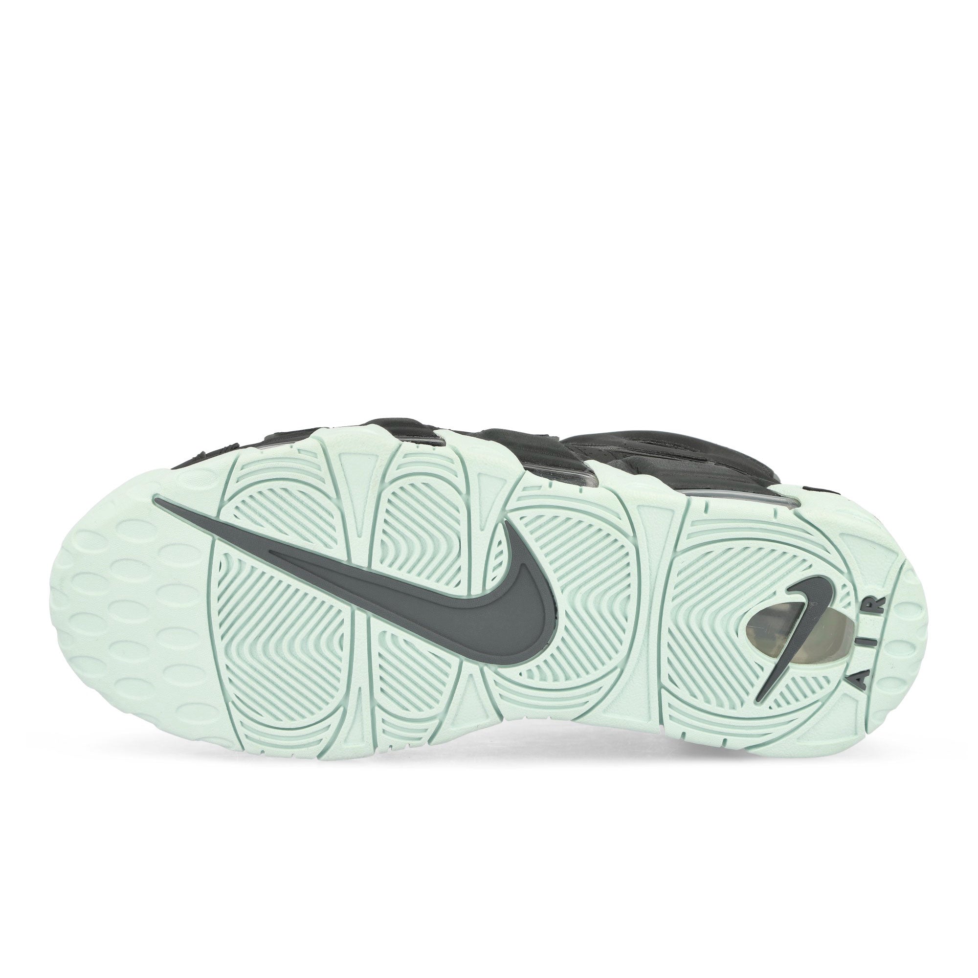 Nike Air More Uptempo '96 Dark Smoke Grey / Dark Smoke Grey High Top Sneakers Detail View 1 | Overkill