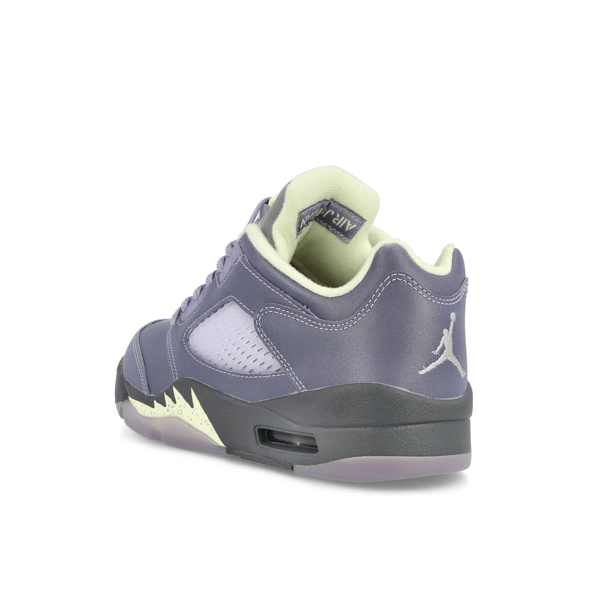 Jordan Wmns Air Jordan 5 Retro Low Indigo Haze / Fire Red - Metallic Silver Sneakers Material | Overkill
