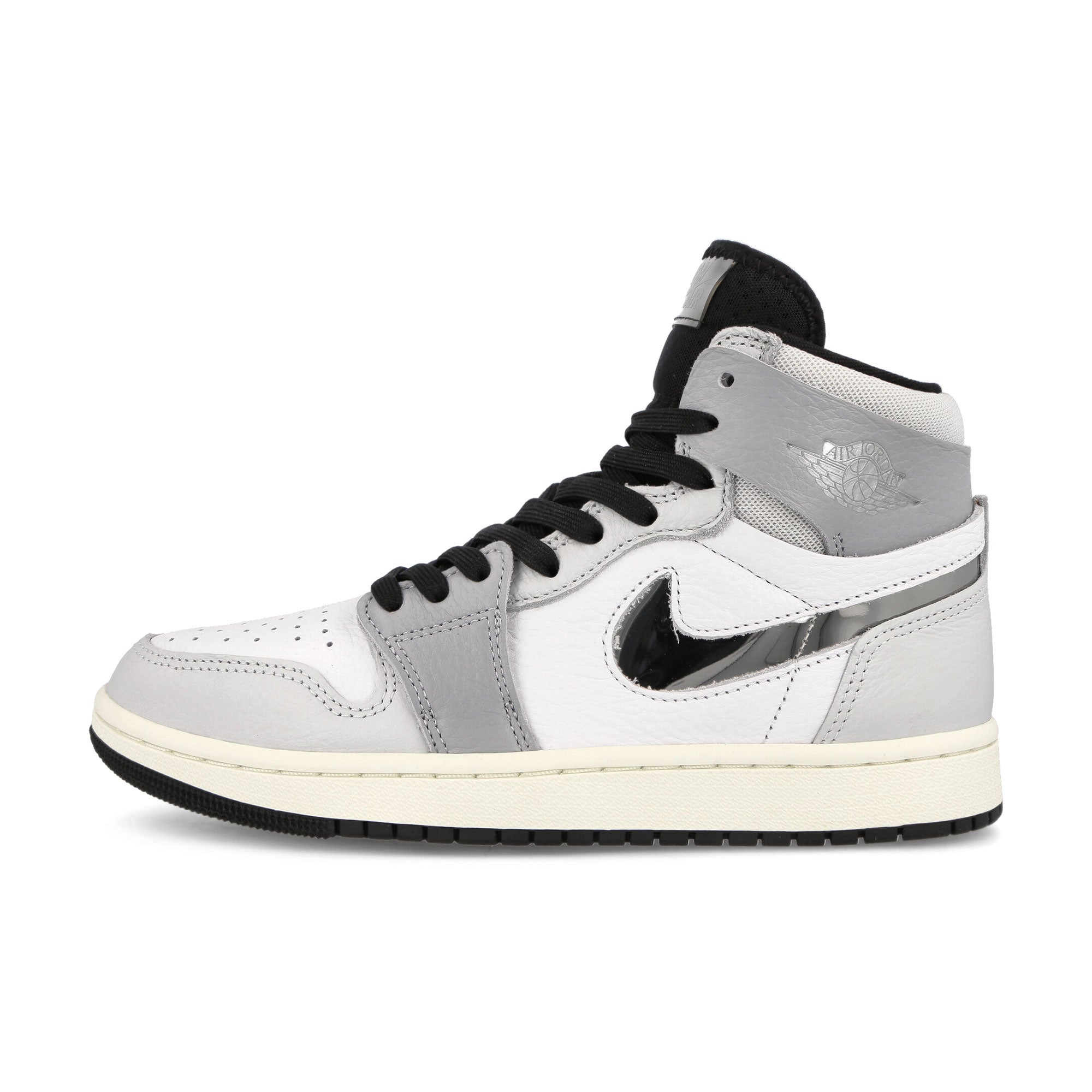 Jordan Wmns Air Jordan 1 Zoom Air Comfort 2 White / Metallic Silver - Photon Dust High Top Sneakers FJ4652 100 | Overkill