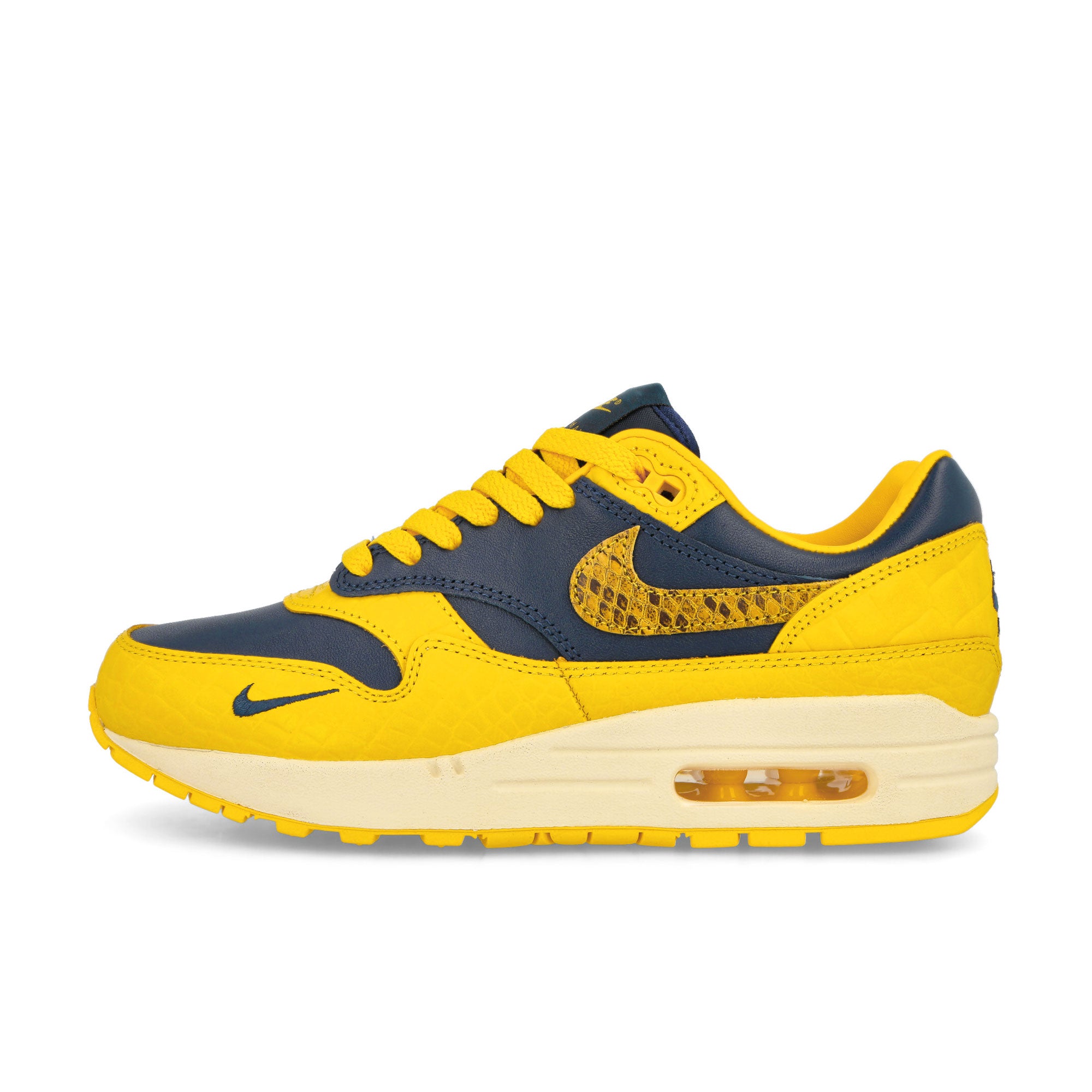 Nike W Air Max 1 Premium Midnight Navy-Varsity Maize-Natural Low Top Sneakers FJ5479 410 | Overkill