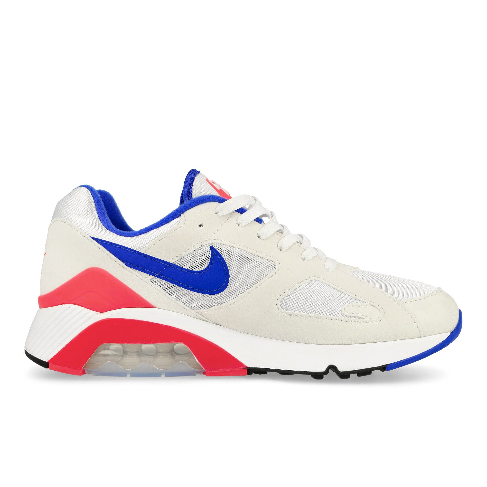 Nike Air 180 White / Ultramarine - Solar Red - Black Low Top Sneakers Silhouette | Overkill