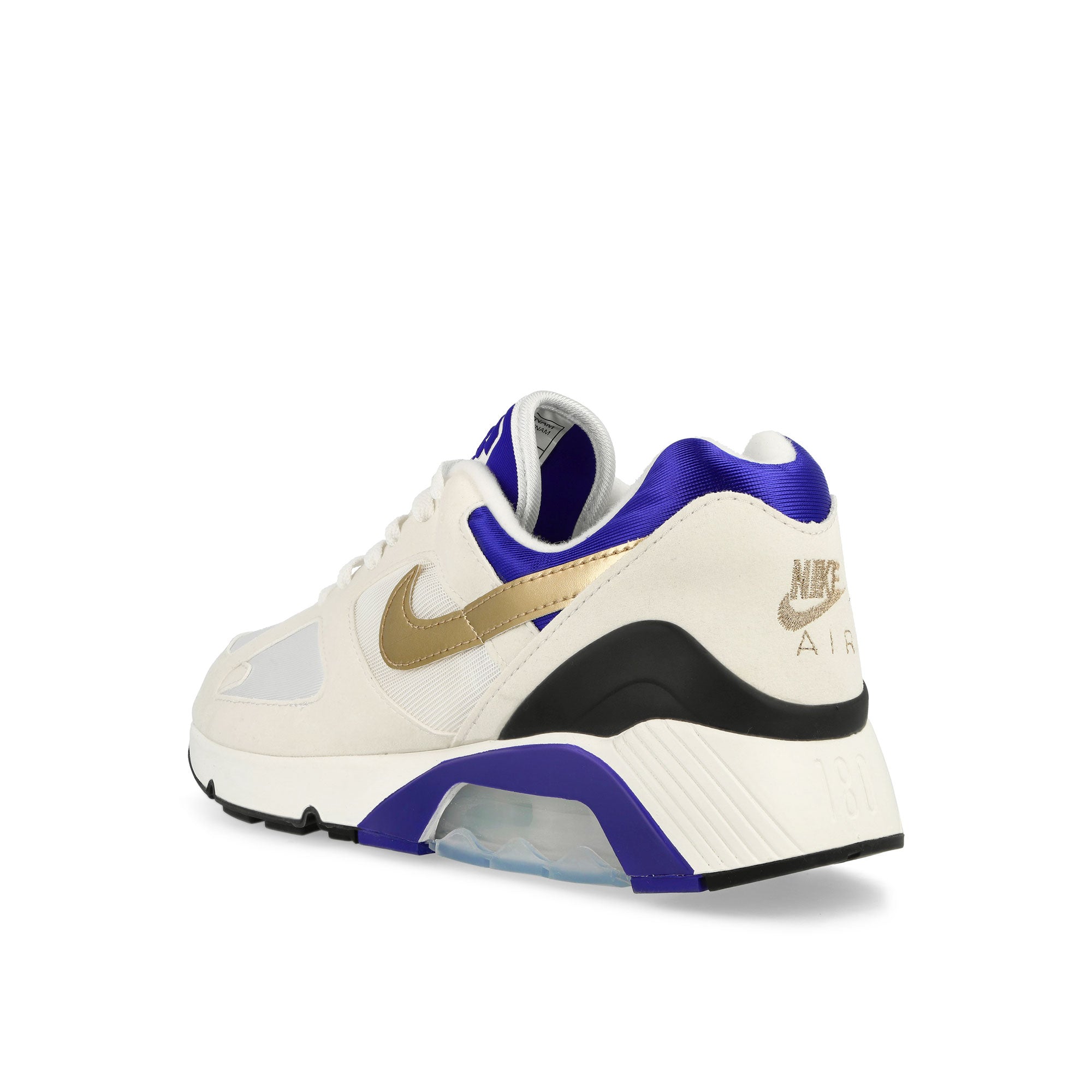 Nike Air 180 Summit White / Metallic Gold - Concord - Black Low Top Sneakers Material | Overkill
