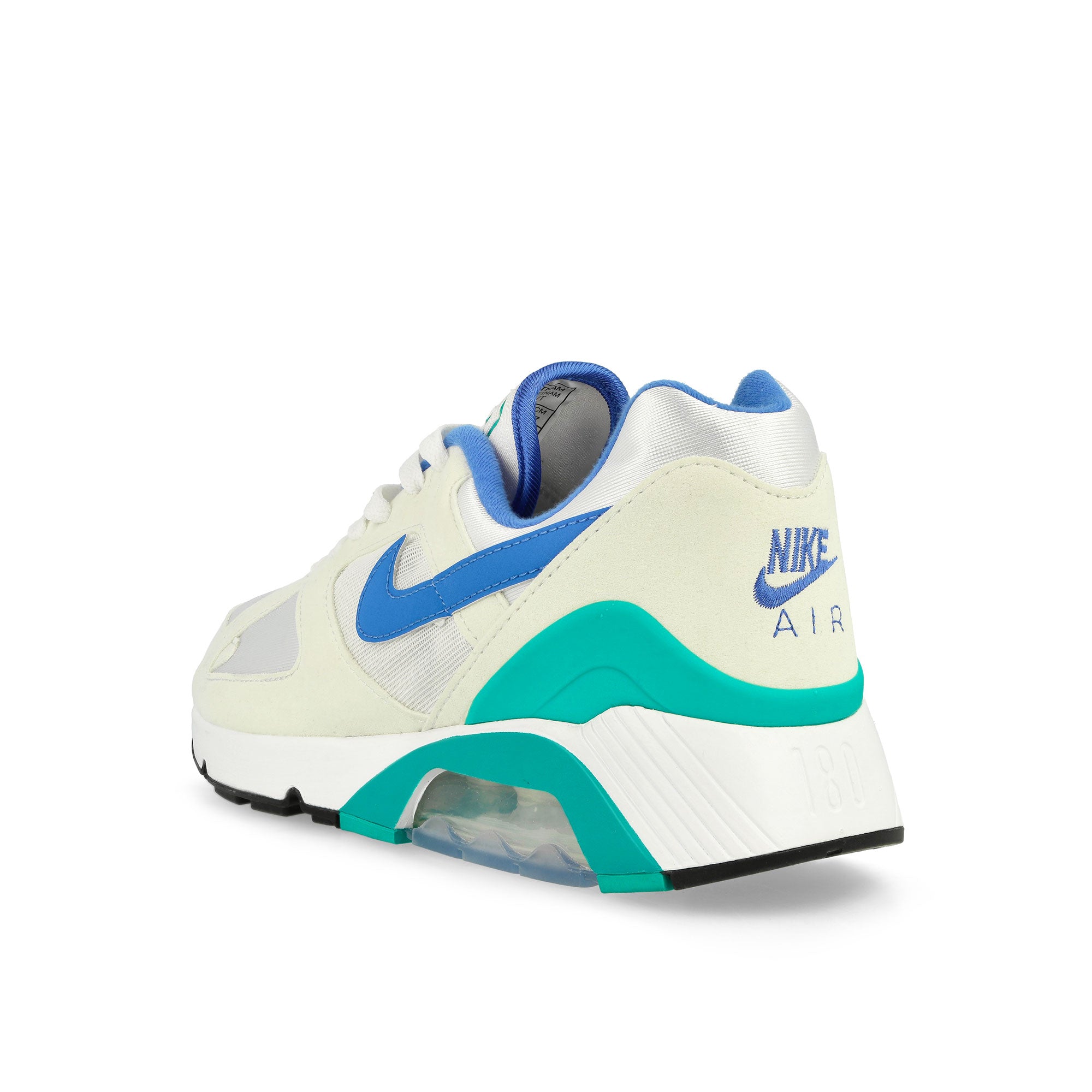 Nike Air 180 White / Medium Blue - Clear Jade II - Black Low Top Sneakers Material | Overkill