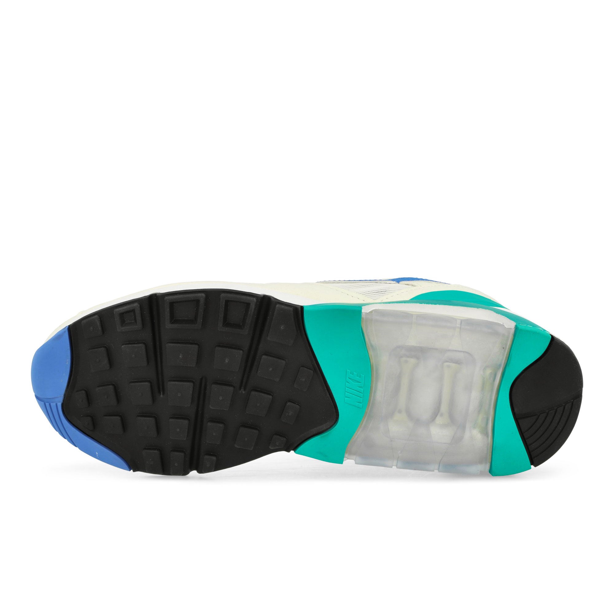 Nike Air 180 White / Medium Blue - Clear Jade II - Black Low Top Sneakers Detail View 1 | Overkill