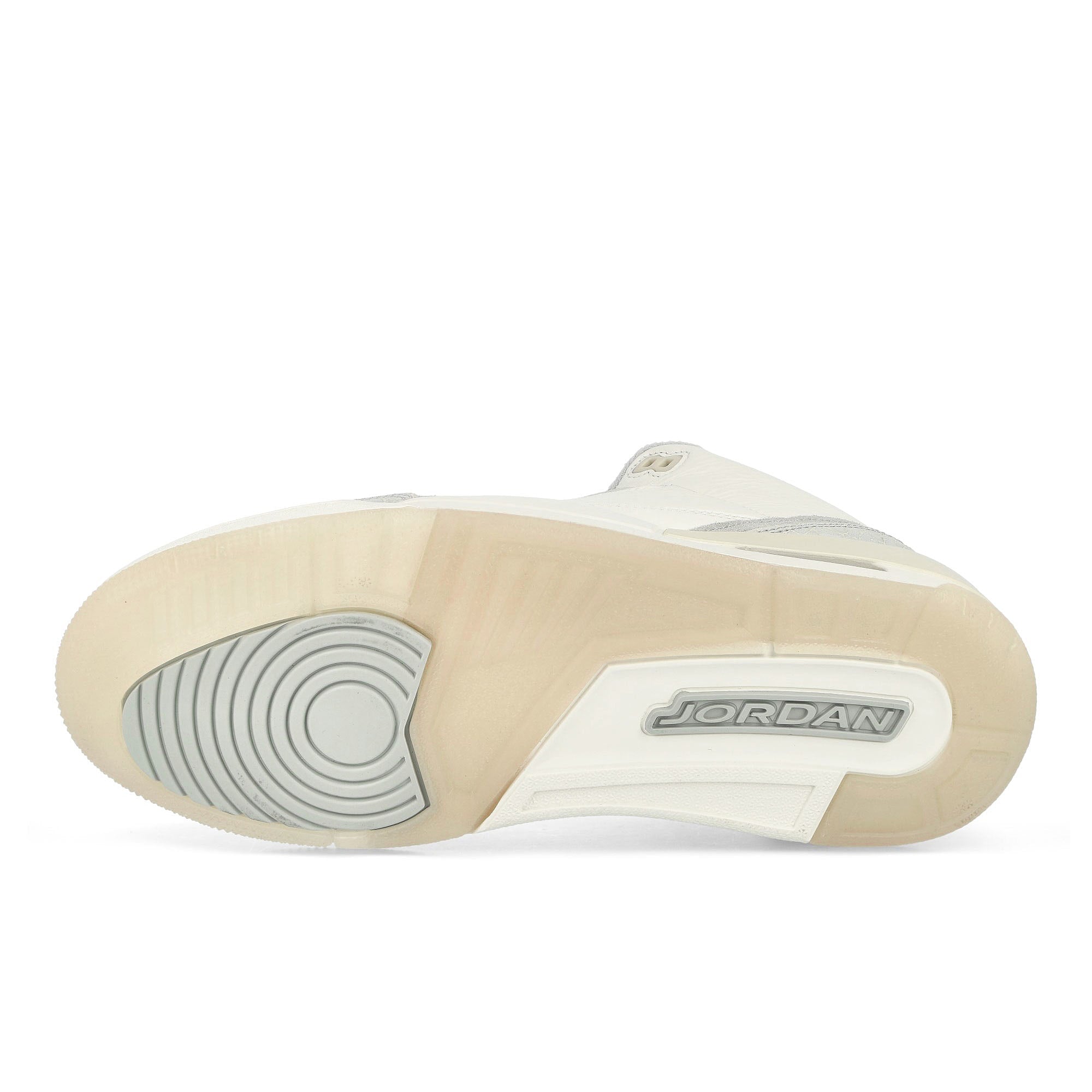 Jordan Air Jordan 3 Retro Ivory / Grey Mist - Cream Mid Top Sneakers Detail View 1 | Overkill