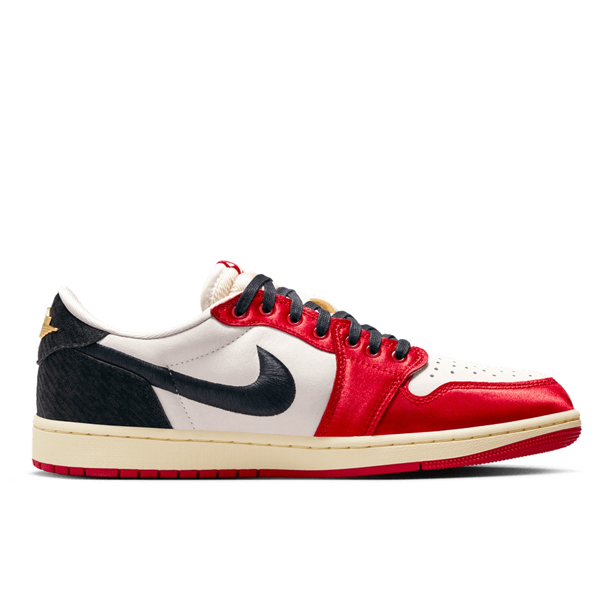 Jordan 1 Retro Low OG SP Sail / Black - Varsity Red - Muslin Material | Overkill