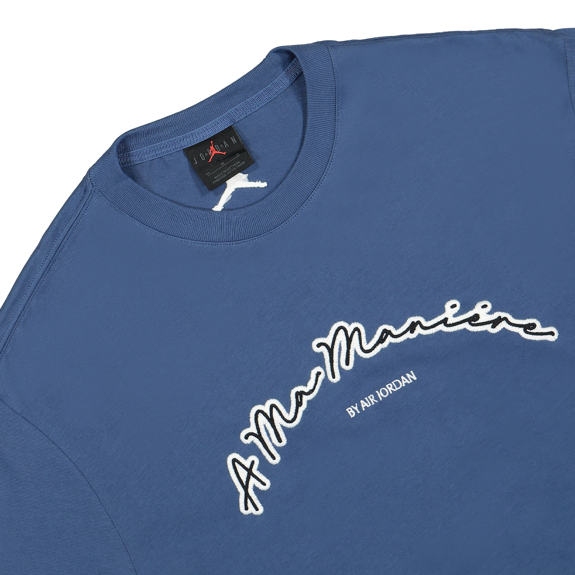 Jordan A Ma Maniere x Jordan SS Tee Mystic Navy T-Shirts Close-up | Overkill