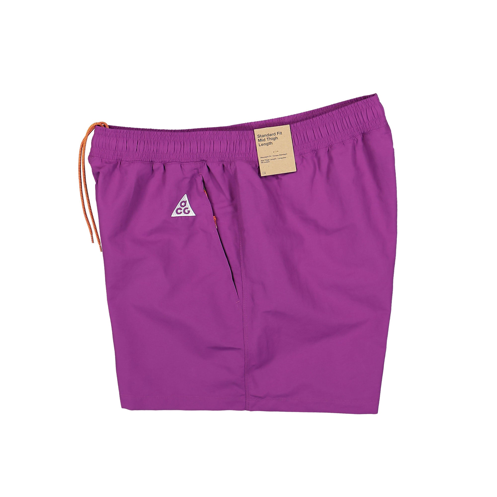 Nike ACG Reservoir Goat Shorts Bold Berry / Safety Orange / Summit White Shorts Close-up | Overkill