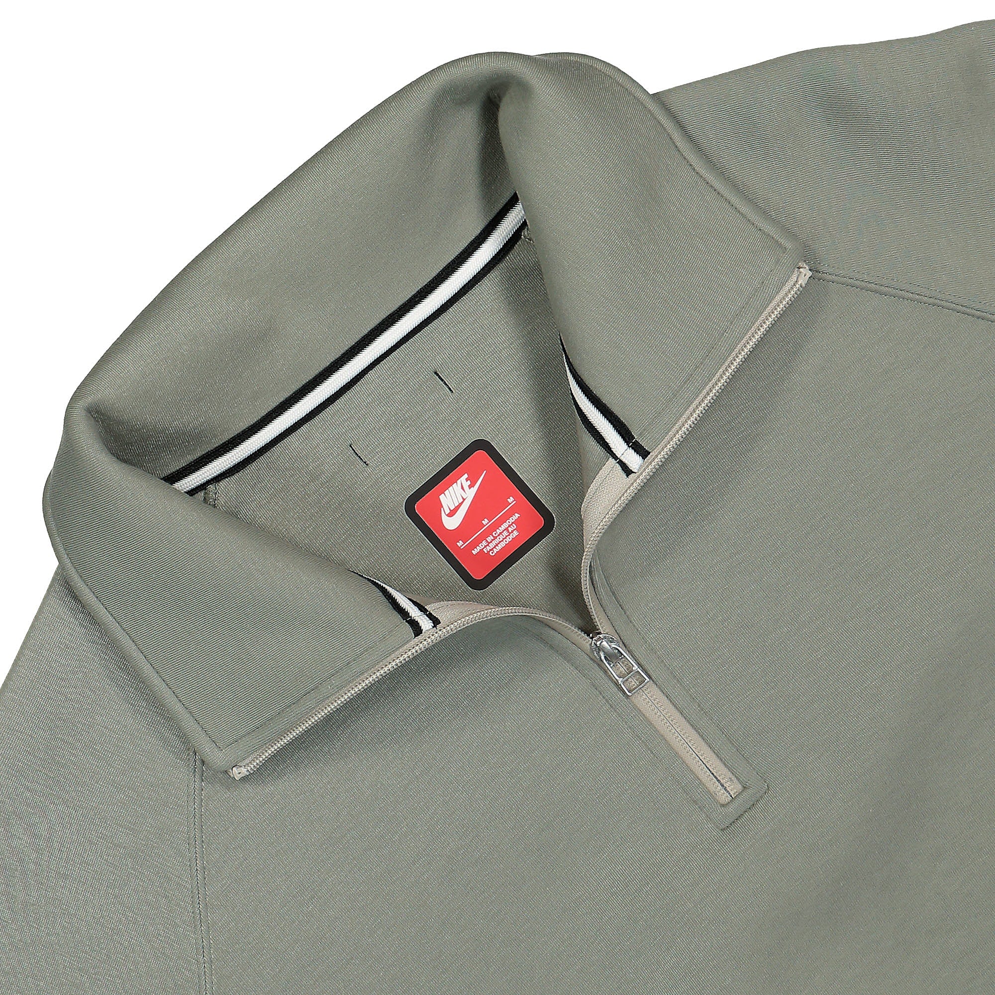 Nike Tech Fleece Reimagined Half-Zip Sweatshirt Dark Stucco Sweatshirts Close-up | Overkill