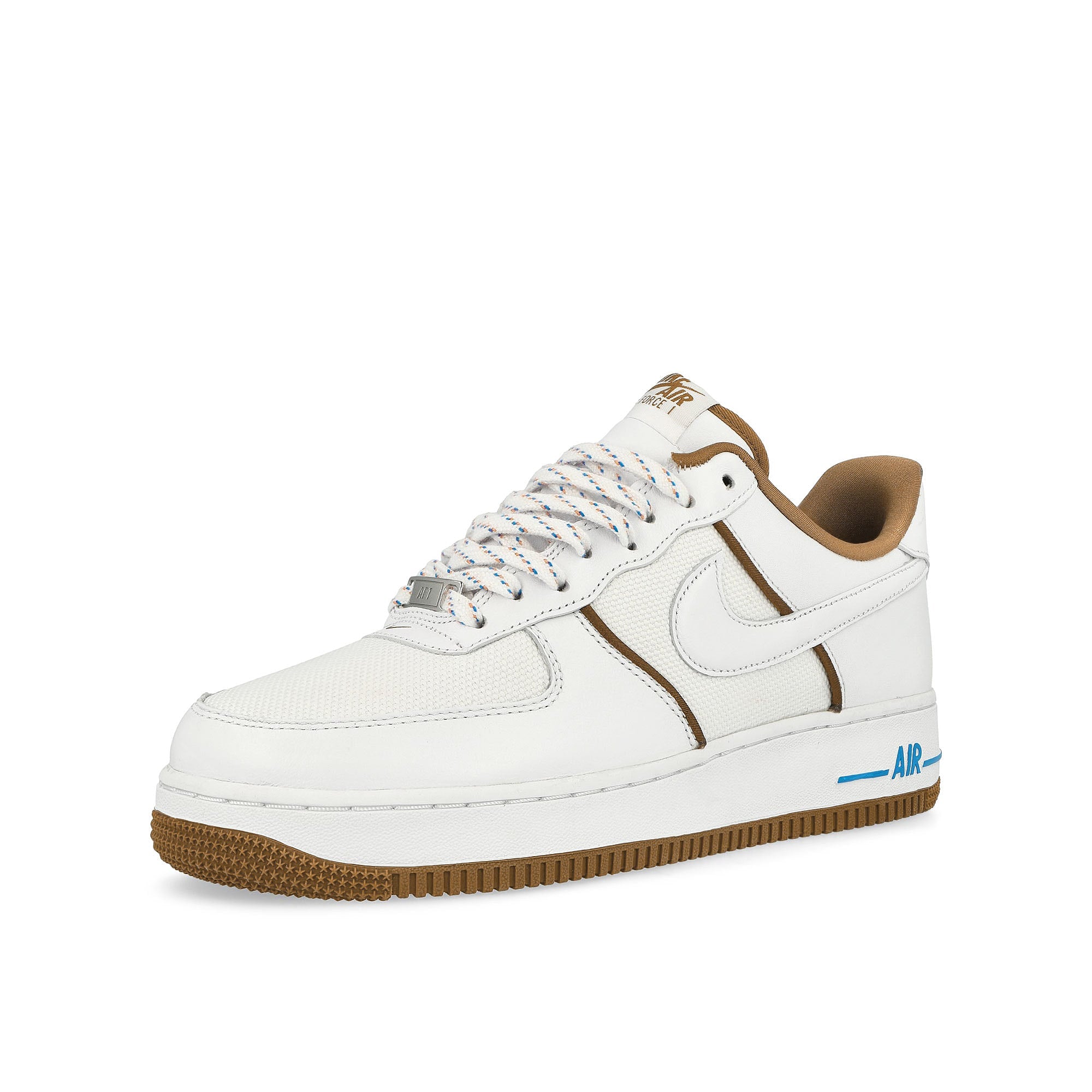 Nike Air Force 1 '07 LX White / White - Light British Tan-Photo Blue Low Top Sneakers Close Up | Overkill