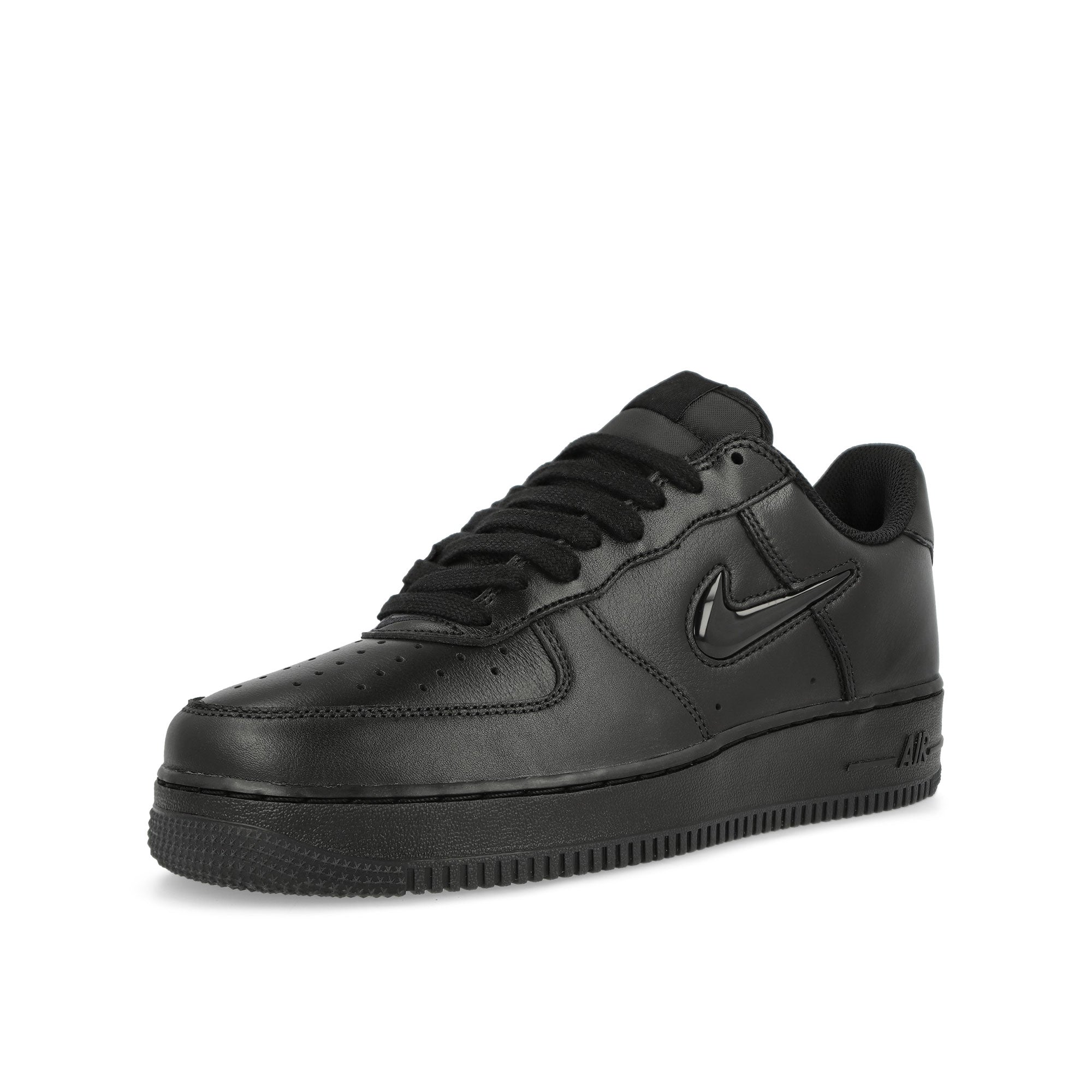Nike Air Force 1 Low Retro Black / Black - Black Low Top Sneakers Close Up | Overkill