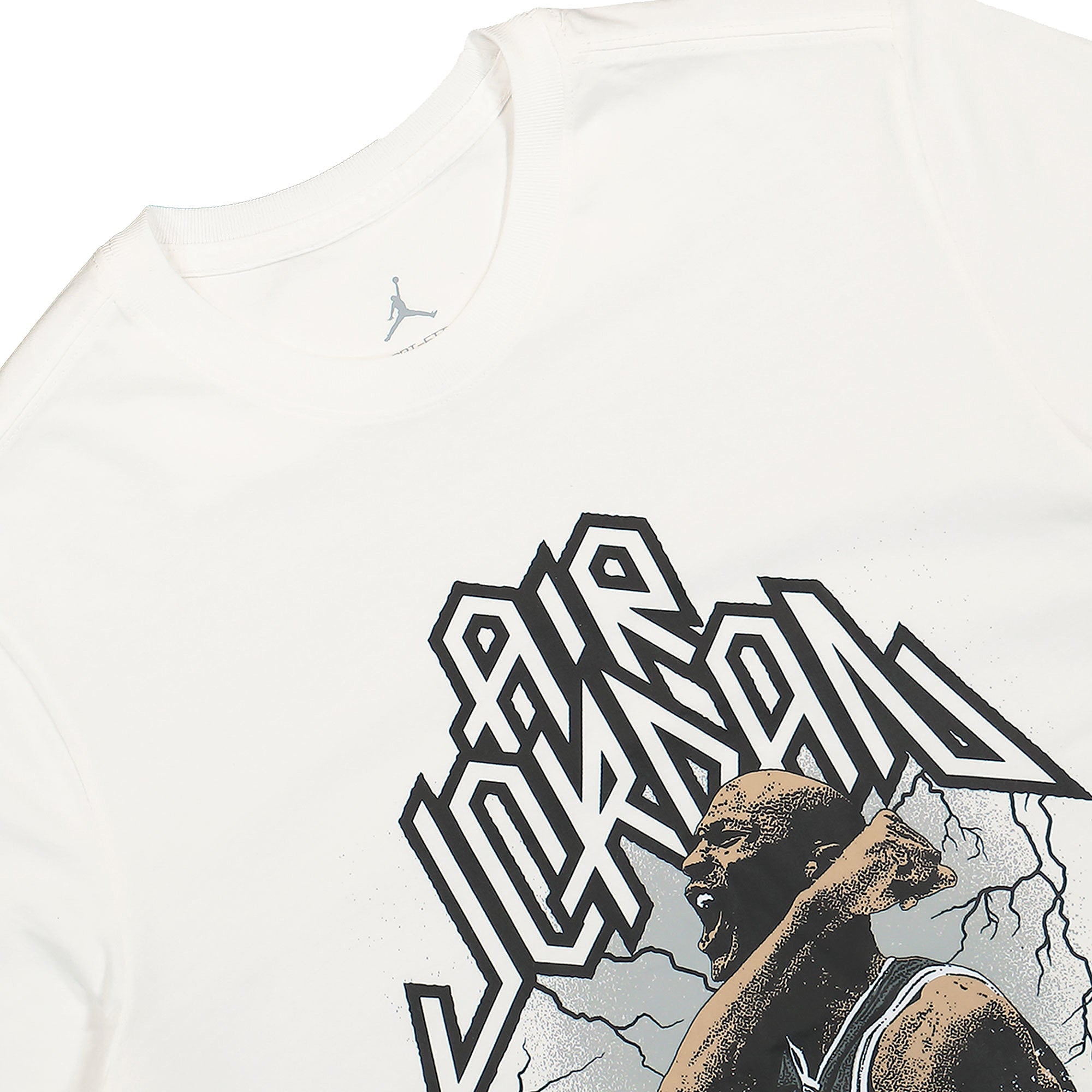Jordan Sport Dri-Fit Graphic T-Shirt White / Black T-Shirts Close-up | Overkill