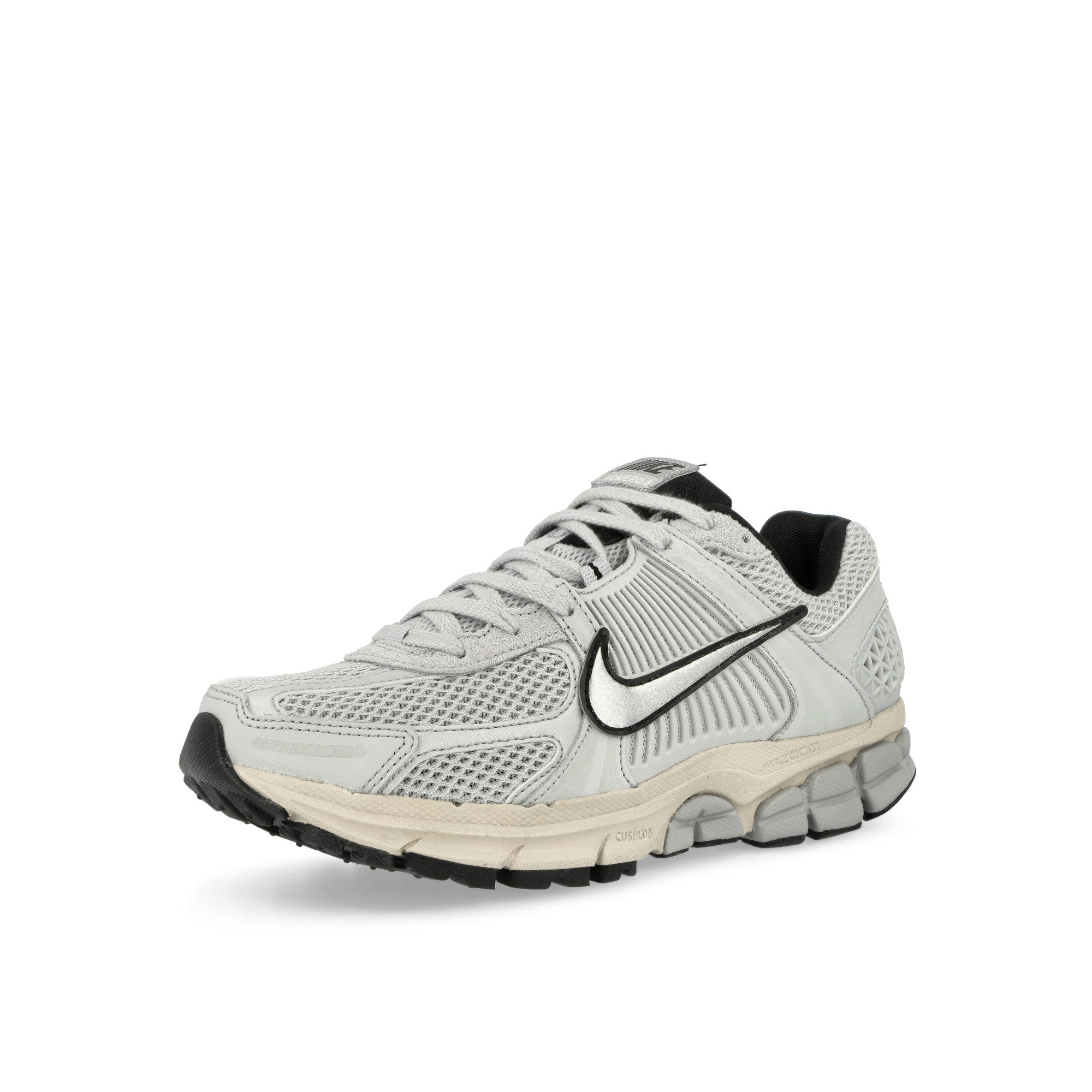 Nike W Zoom Vomero 5 Platinum / Chrome - Light Orewood Brown Low Top Sneakers Close Up | Overkill