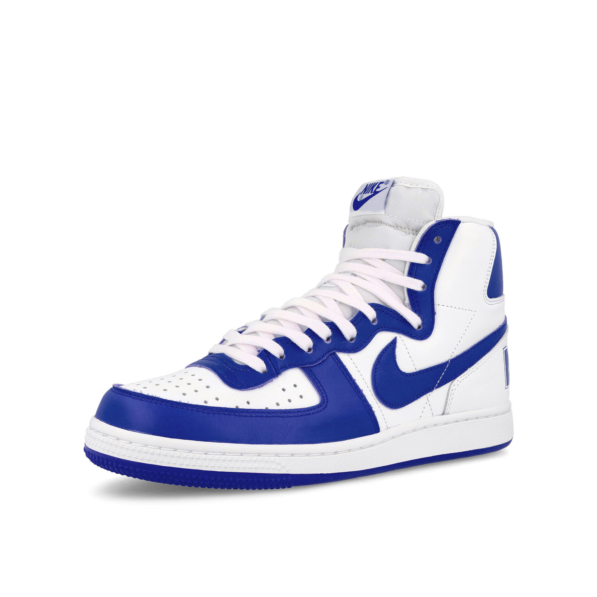 Nike Terminator High White-Game Royal High Top Sneakers Close Up | Overkill