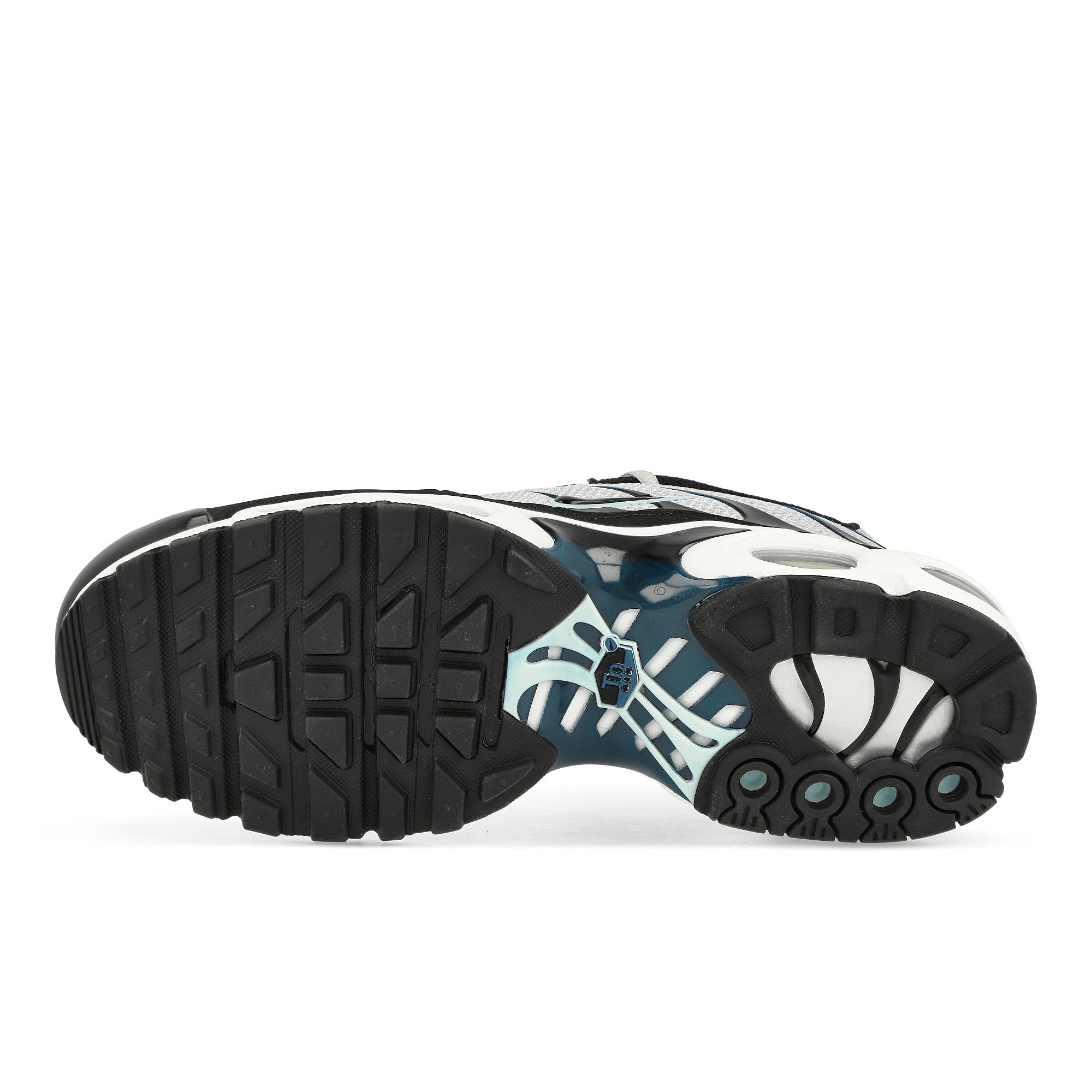 Nike Air Max Plus Pure Platinum / Black - Court Blue Low Top Sneakers Detail View 1 | Overkill