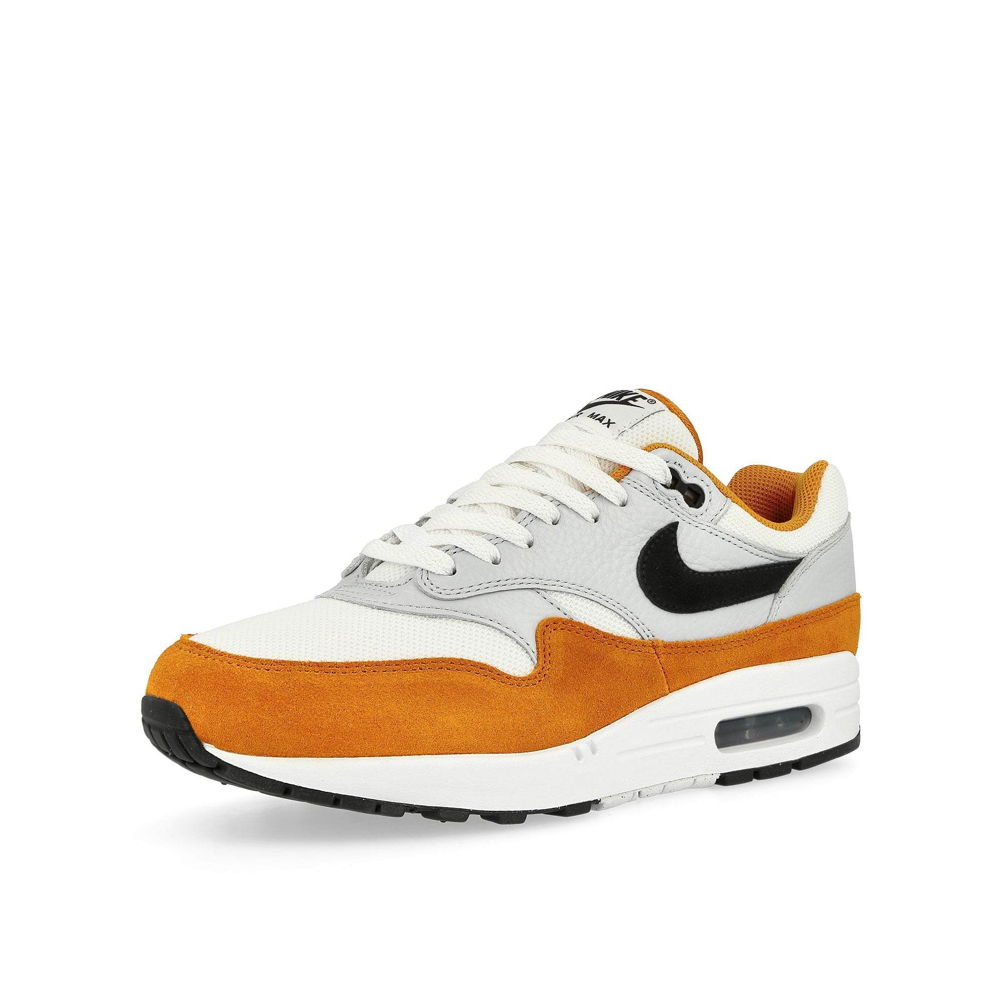 Nike Air Max 1 White / Black - Monarch - Pure Platinum Low Top Sneakers Close Up | Overkill