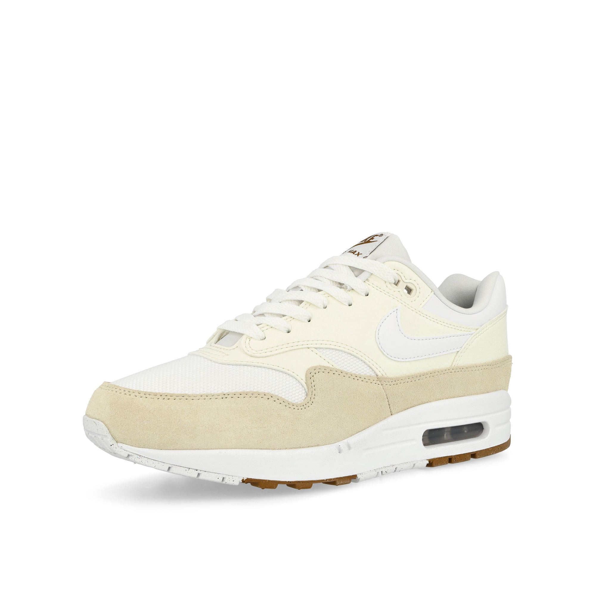 Nike Air Max 1 SC Sail / White - Coconut Milk - Light British Tan Low Top Sneakers Close Up | Overkill