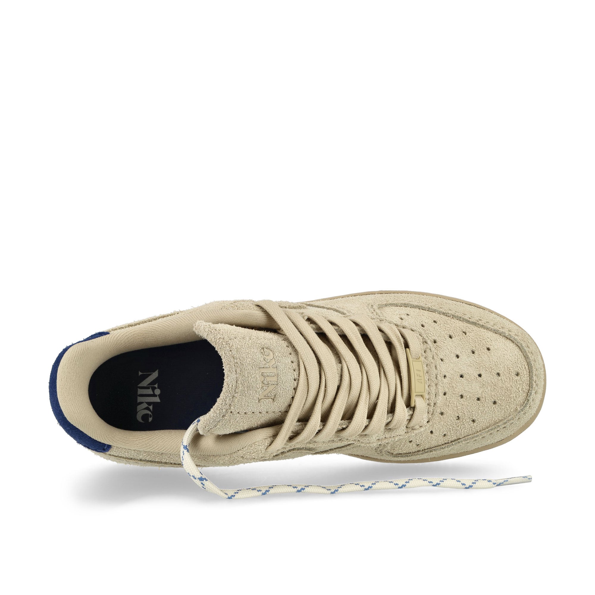 Nike Wmns Air Force 1 07 LX Grain / Grain - Deep Royal Blue - Polar Sneakers Detailfoto | Overkill
