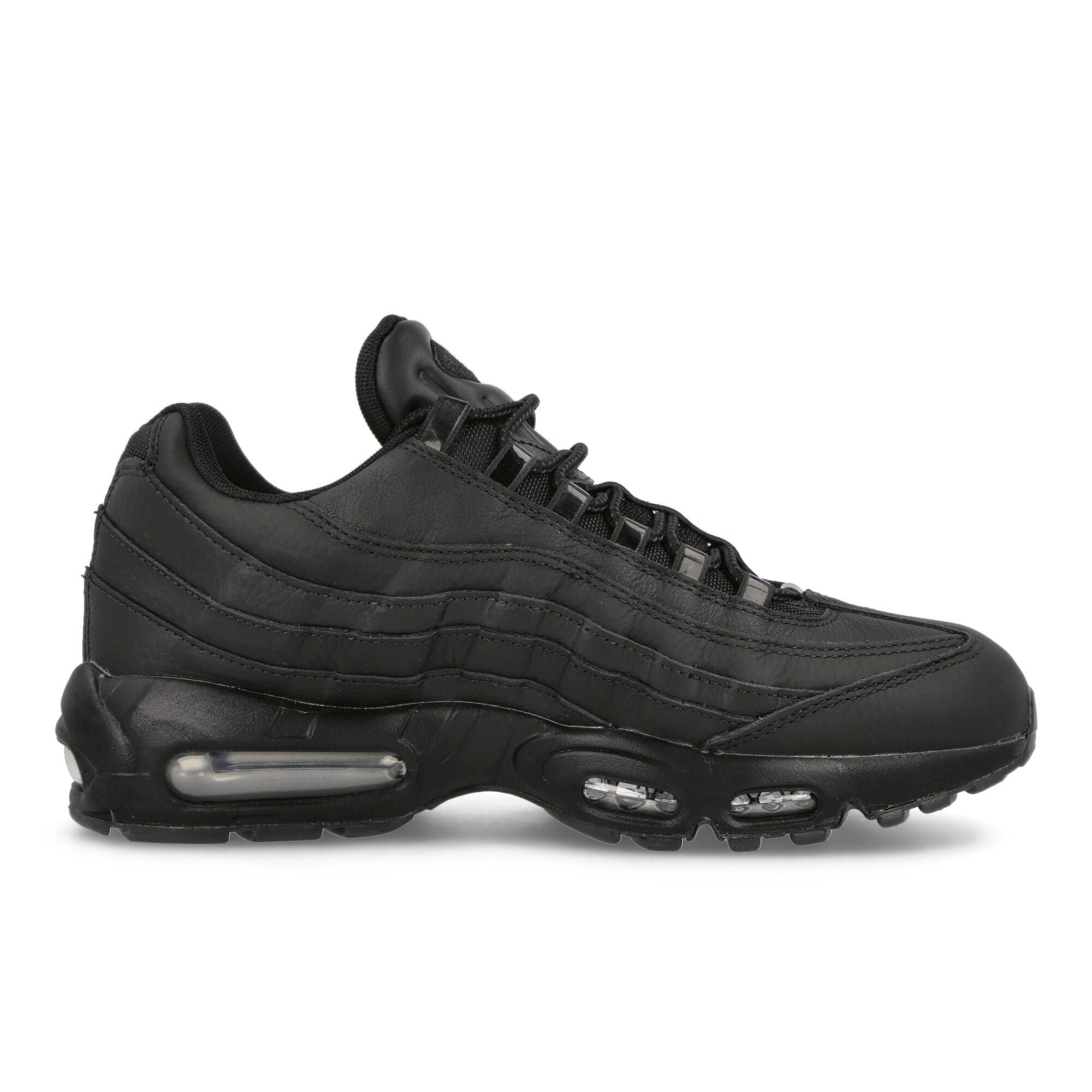 Nike Air Max 95 Black-Metallic Silver - Anthracite Low Top Sneakers Silhouette | Overkill